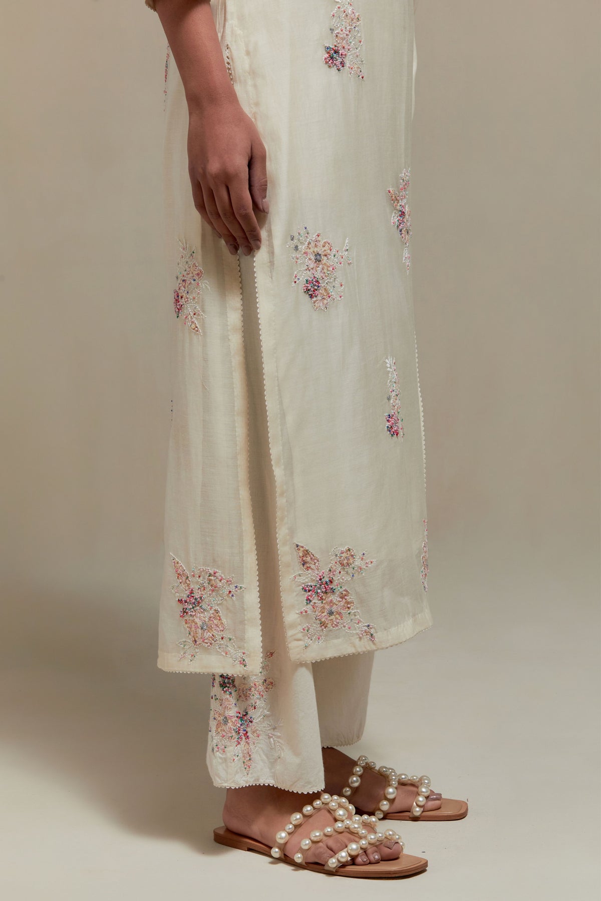 Pink Cotton Kurta Set