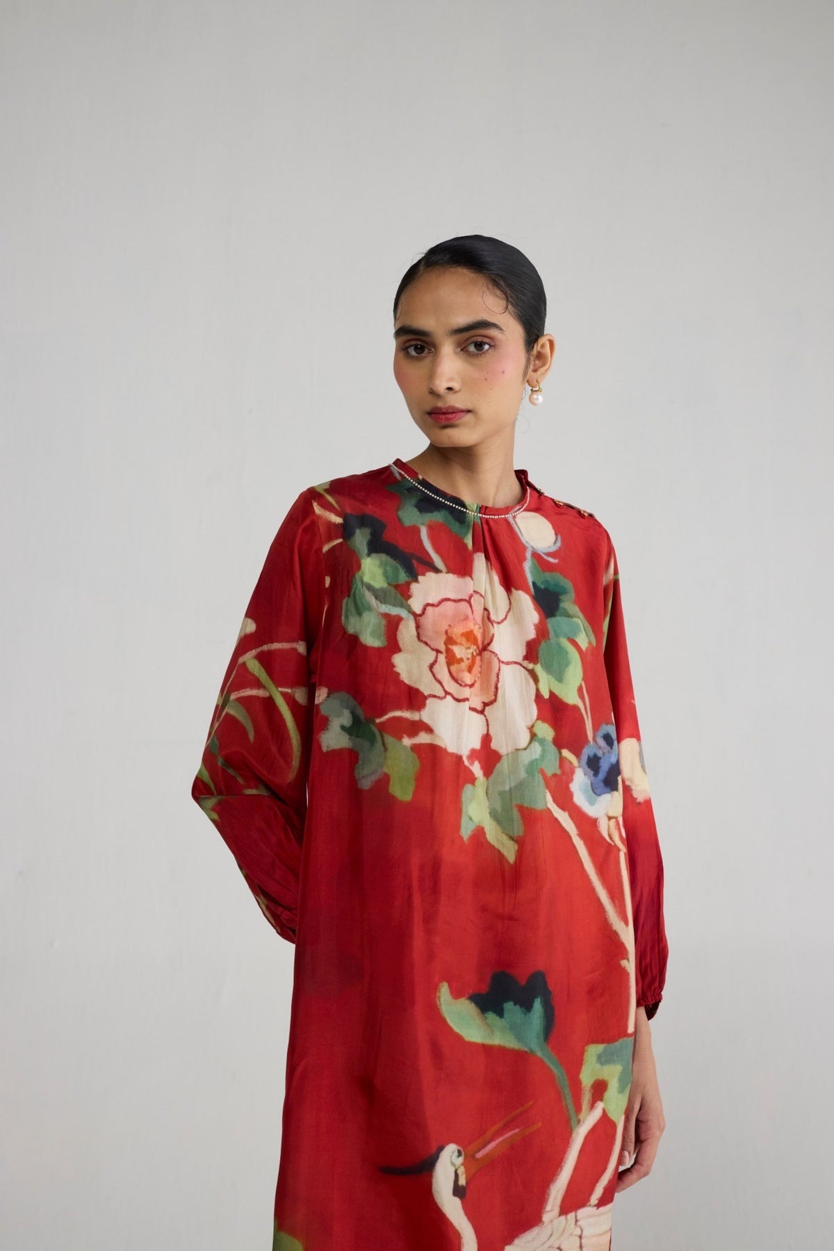 Bara Silk Tunic Set