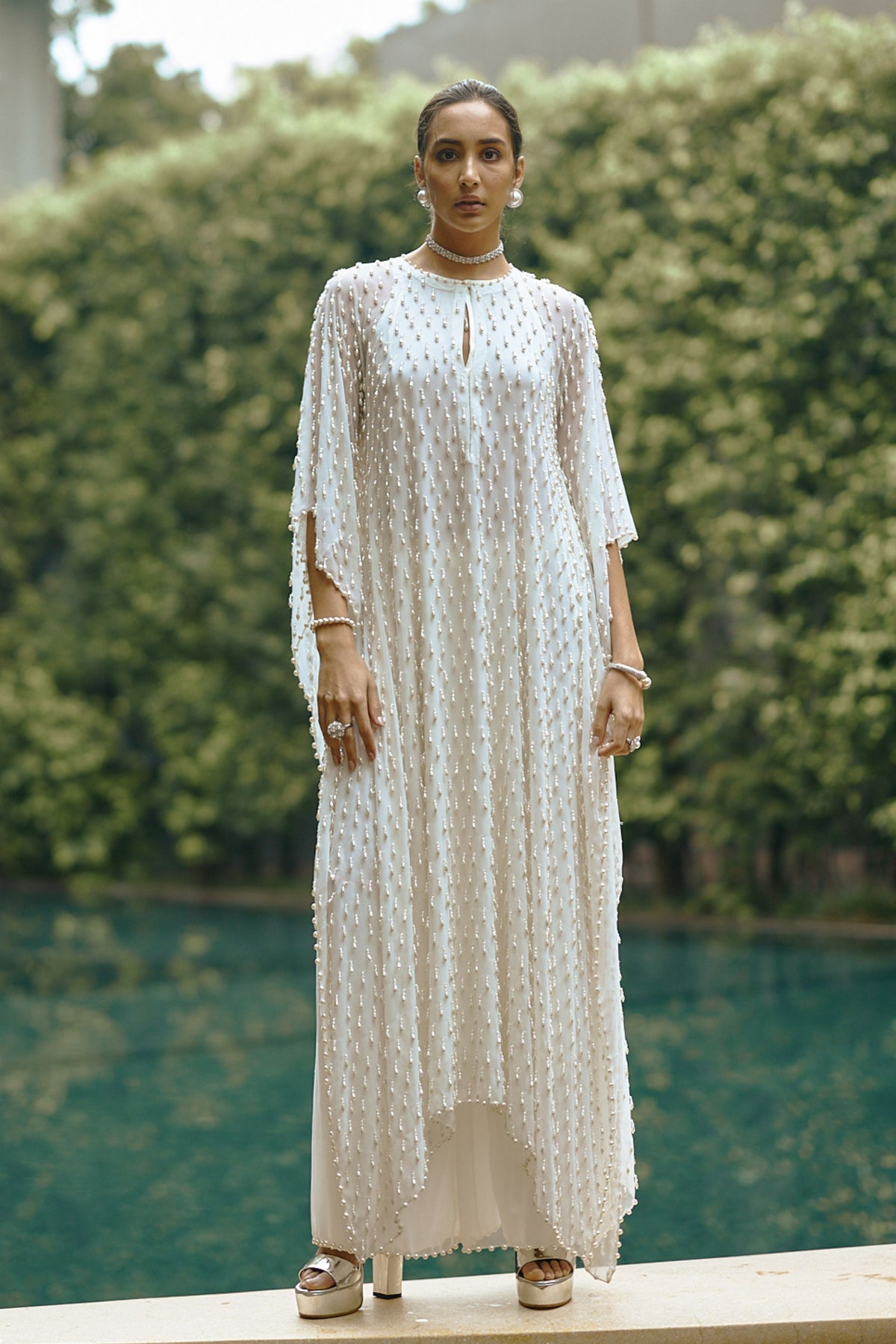 Pearl Drop Kaftaan Set