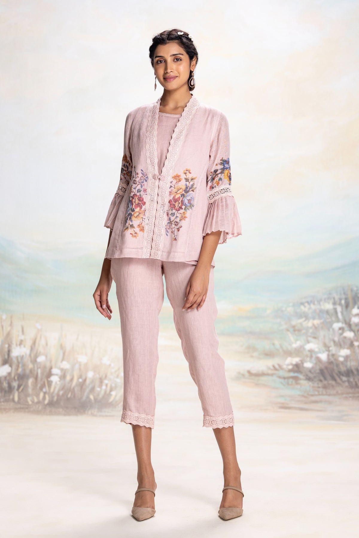 Vintage Rosa Tree Rose Jacket Set