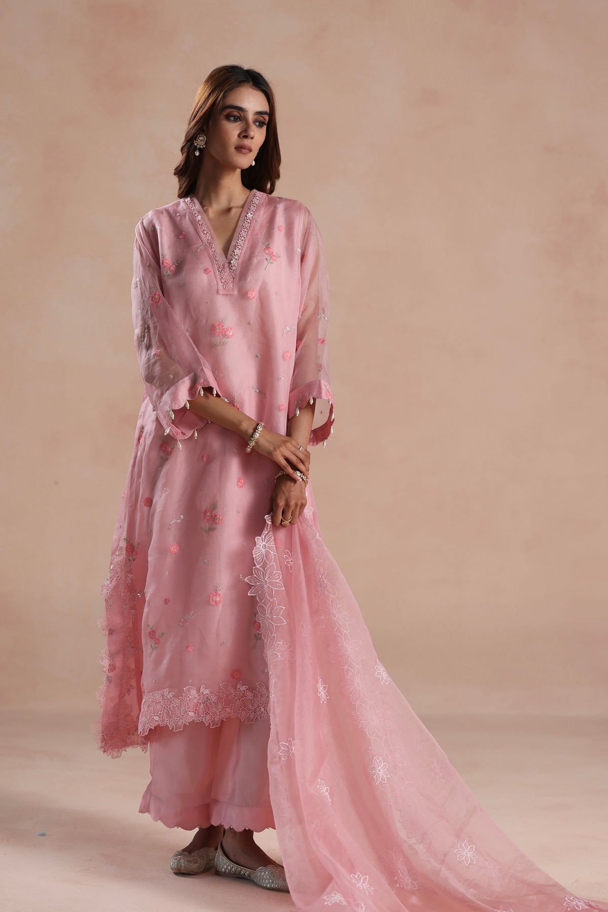 Sareena Pink Kurta Set