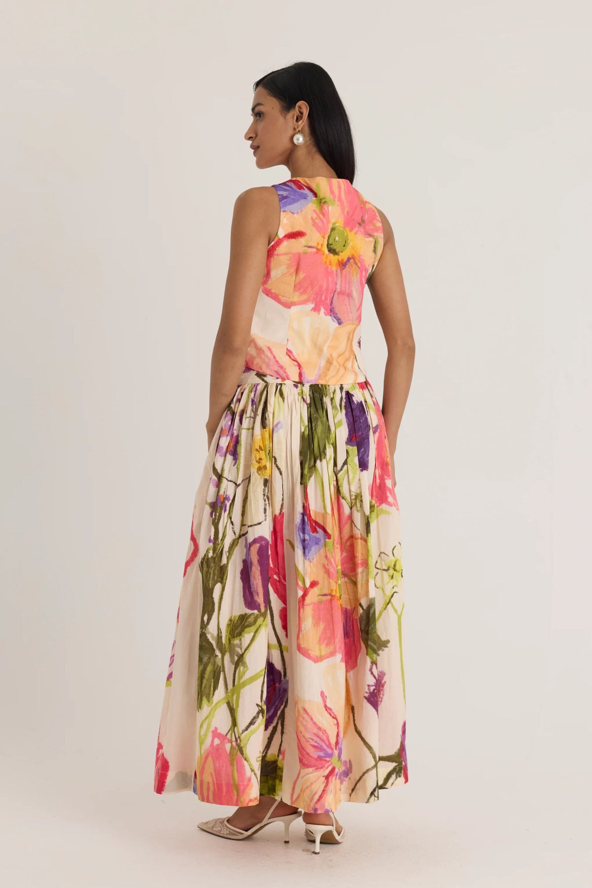Dolly White Waistcoat &amp; Skirt Set