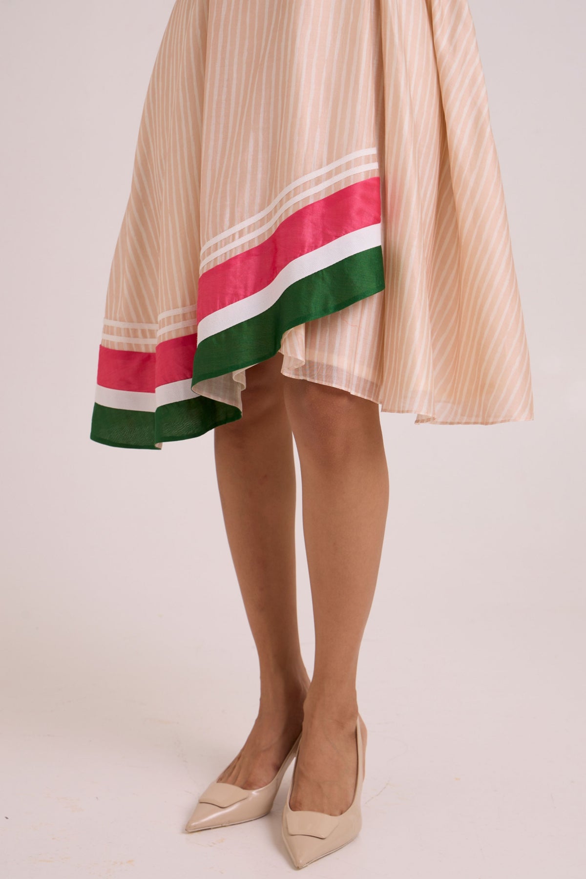 Bambi Almond Striped Cruise Dress