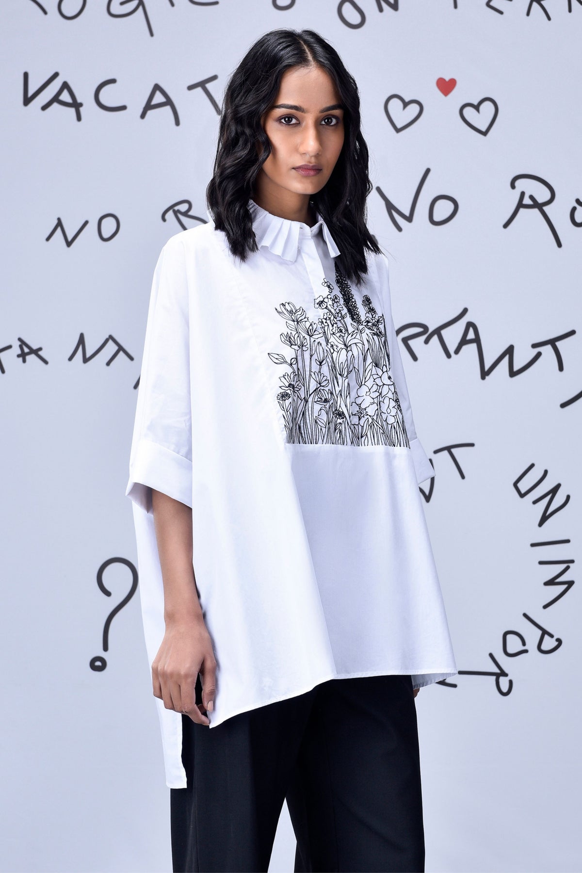 Living Flower Oversized Shirt