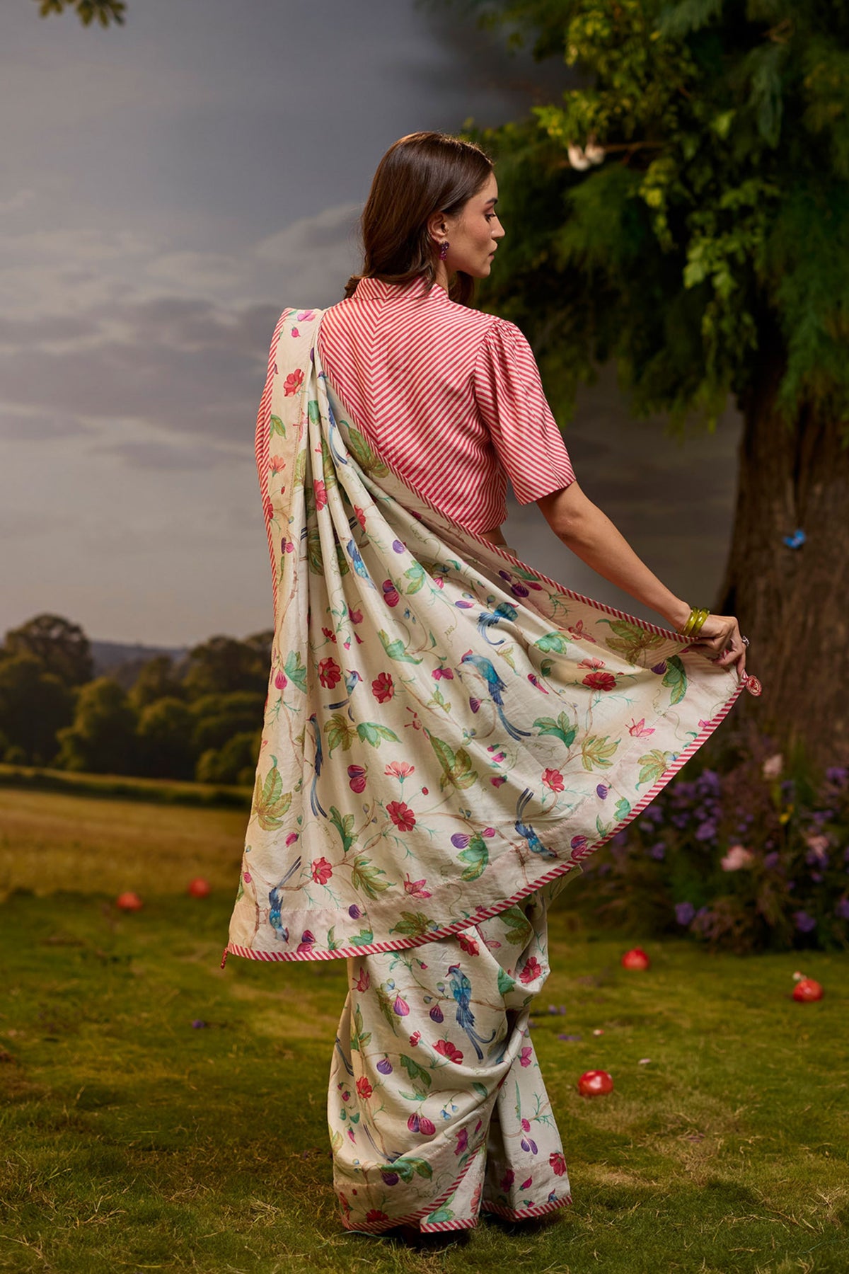 Fig n Fable Ivory Saree