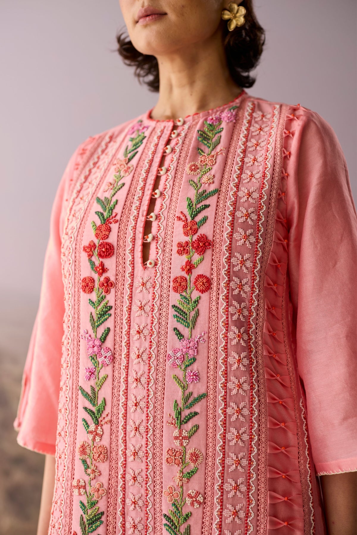 Rose Floral Kurta