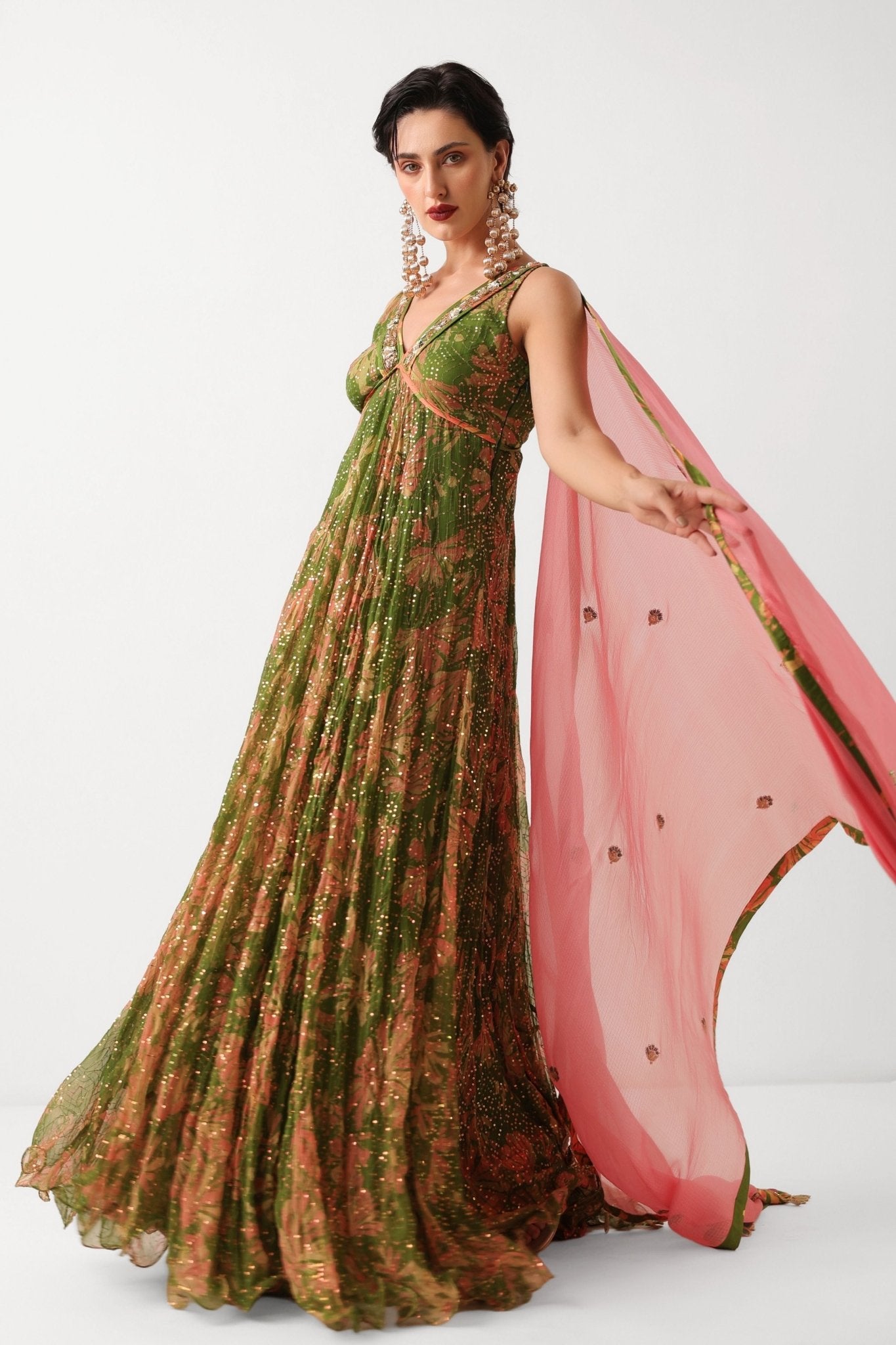 Subo - drishti Anarkali Set - Pallavi Jaipur - Elahe