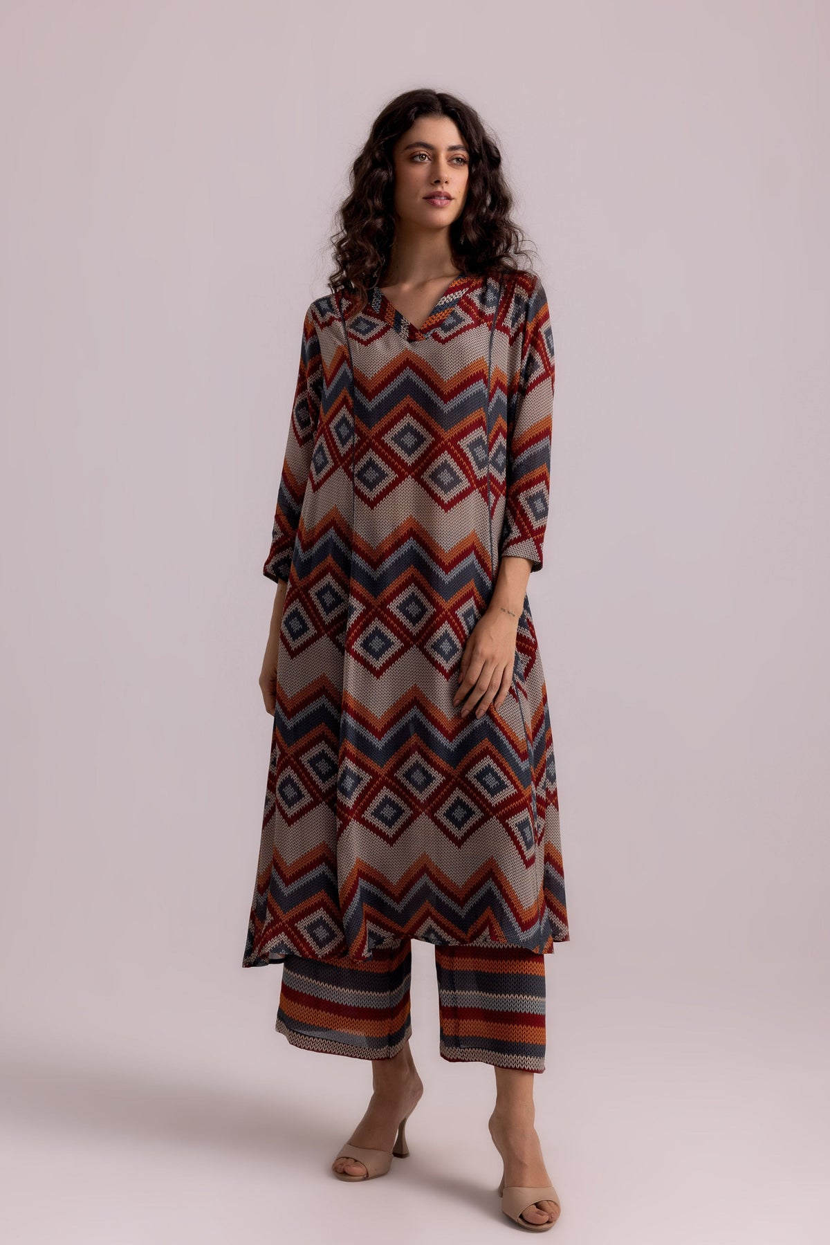 Thea Aztec Beige Kurta