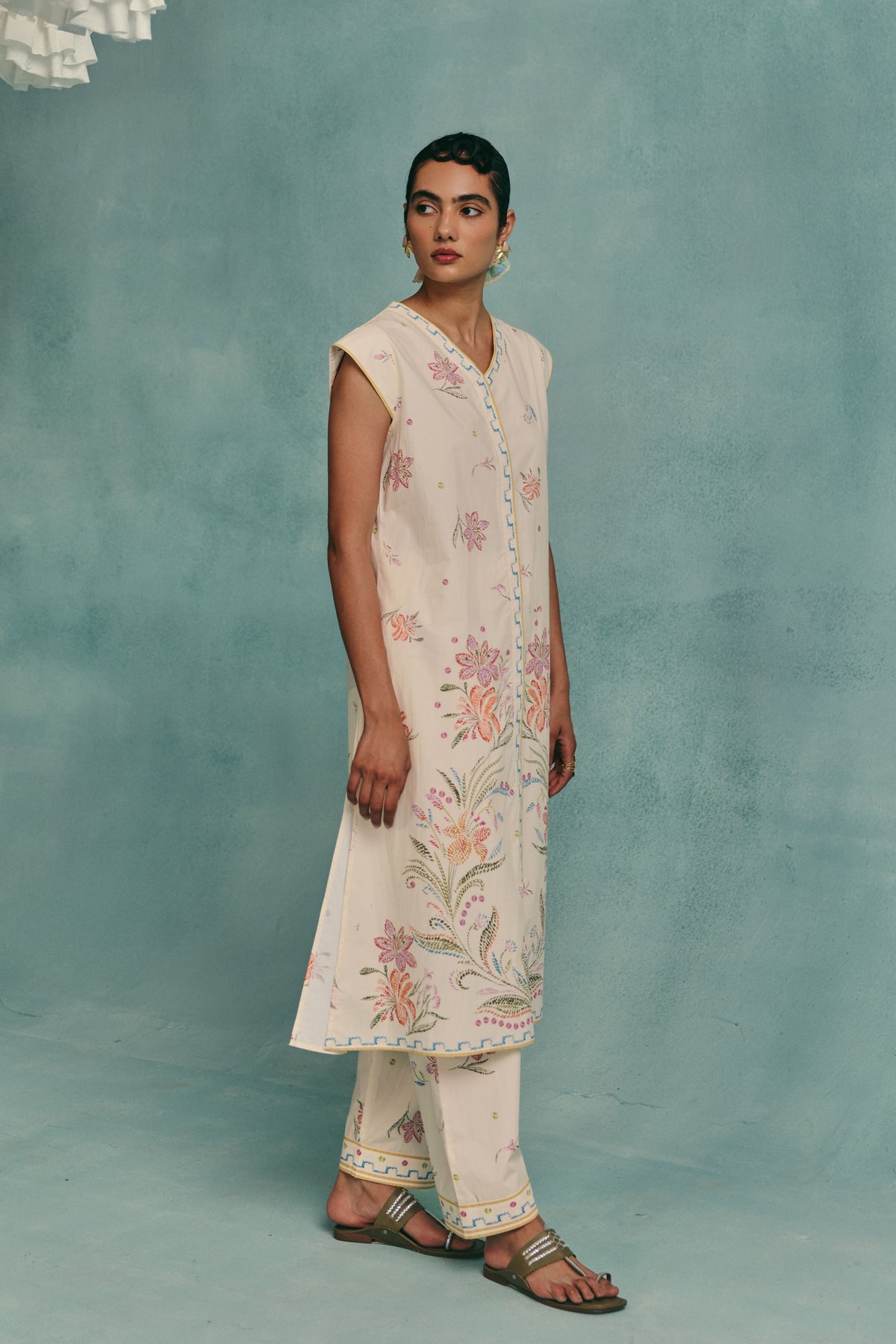 Hibiscus Kurta Set