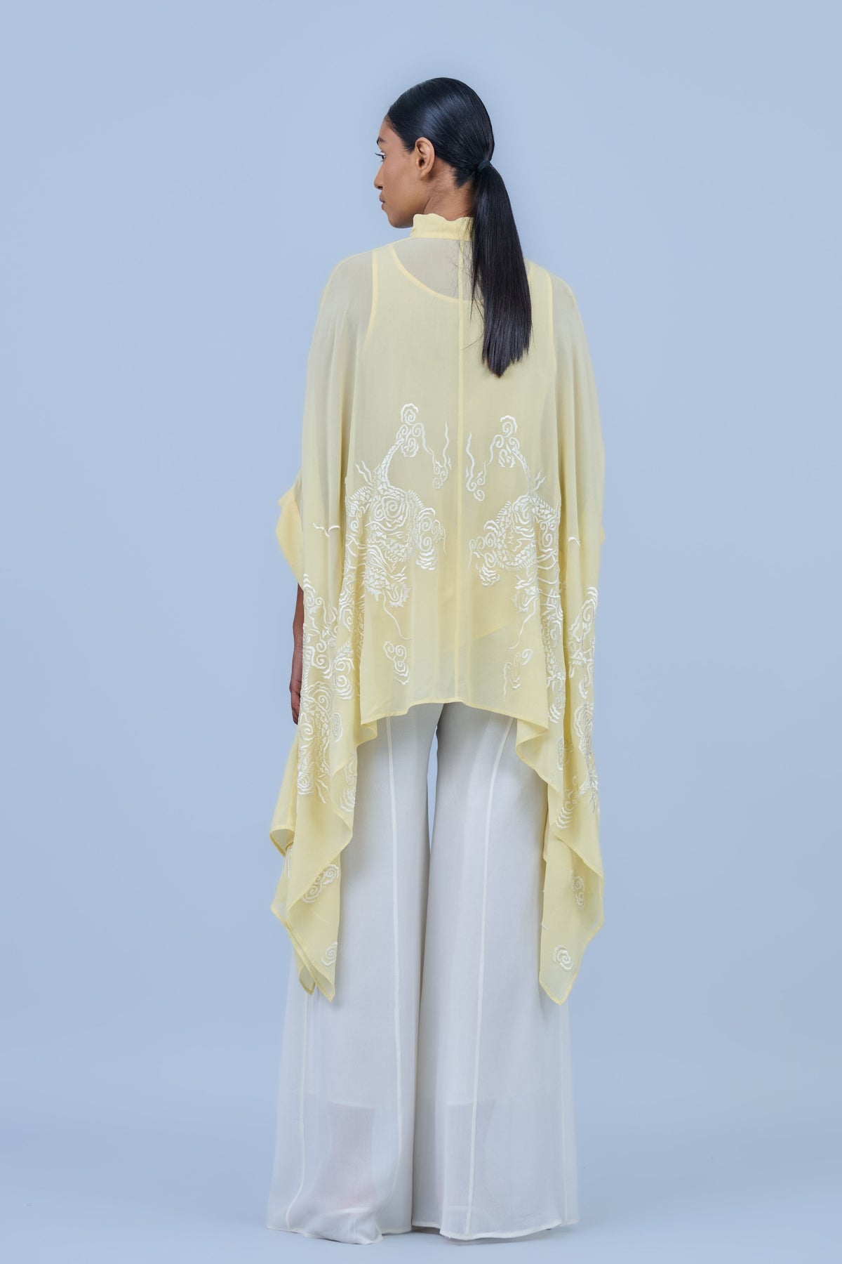 Yellow Silk Georgette Shirt