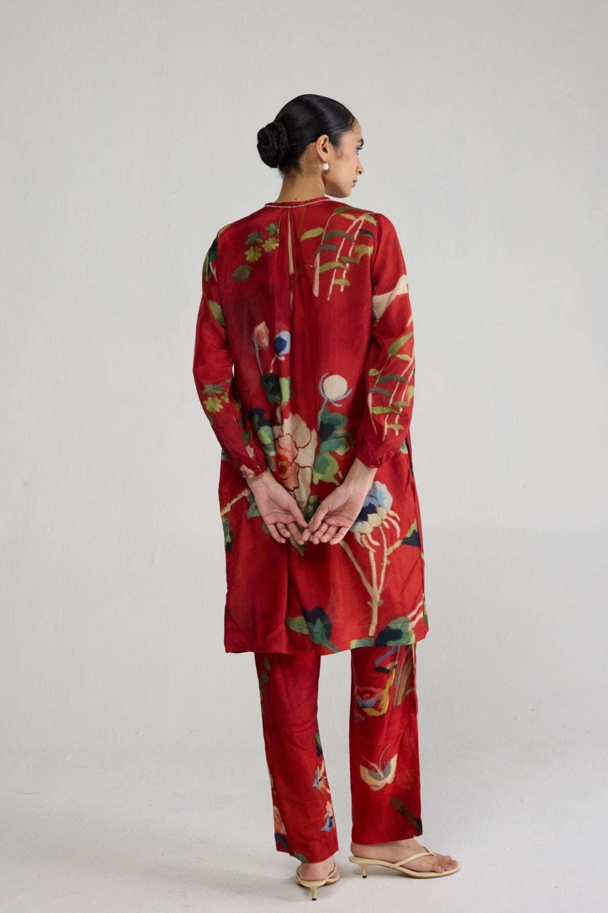 Bara Silk Tunic Set