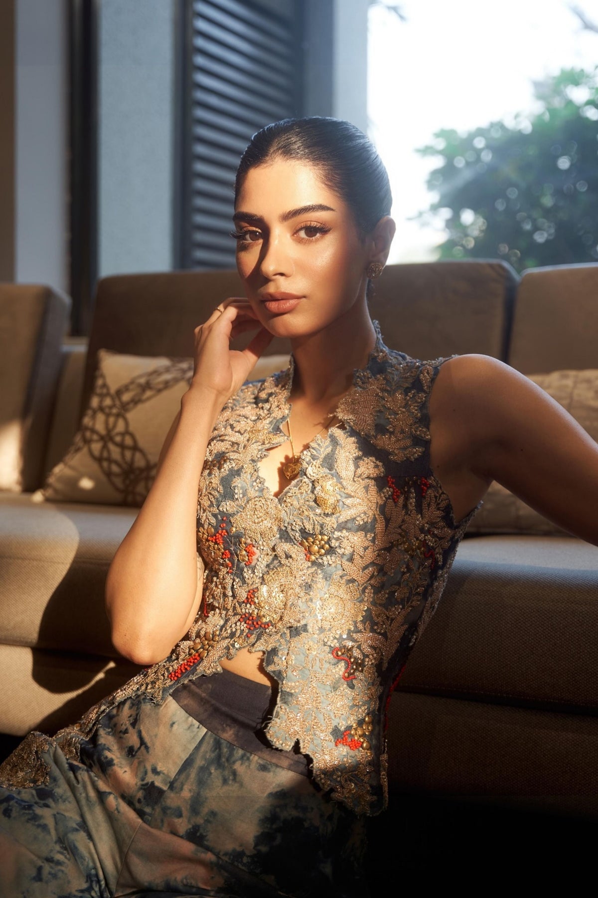 Khushi Kapoor in AK OK by Anamika Khanna