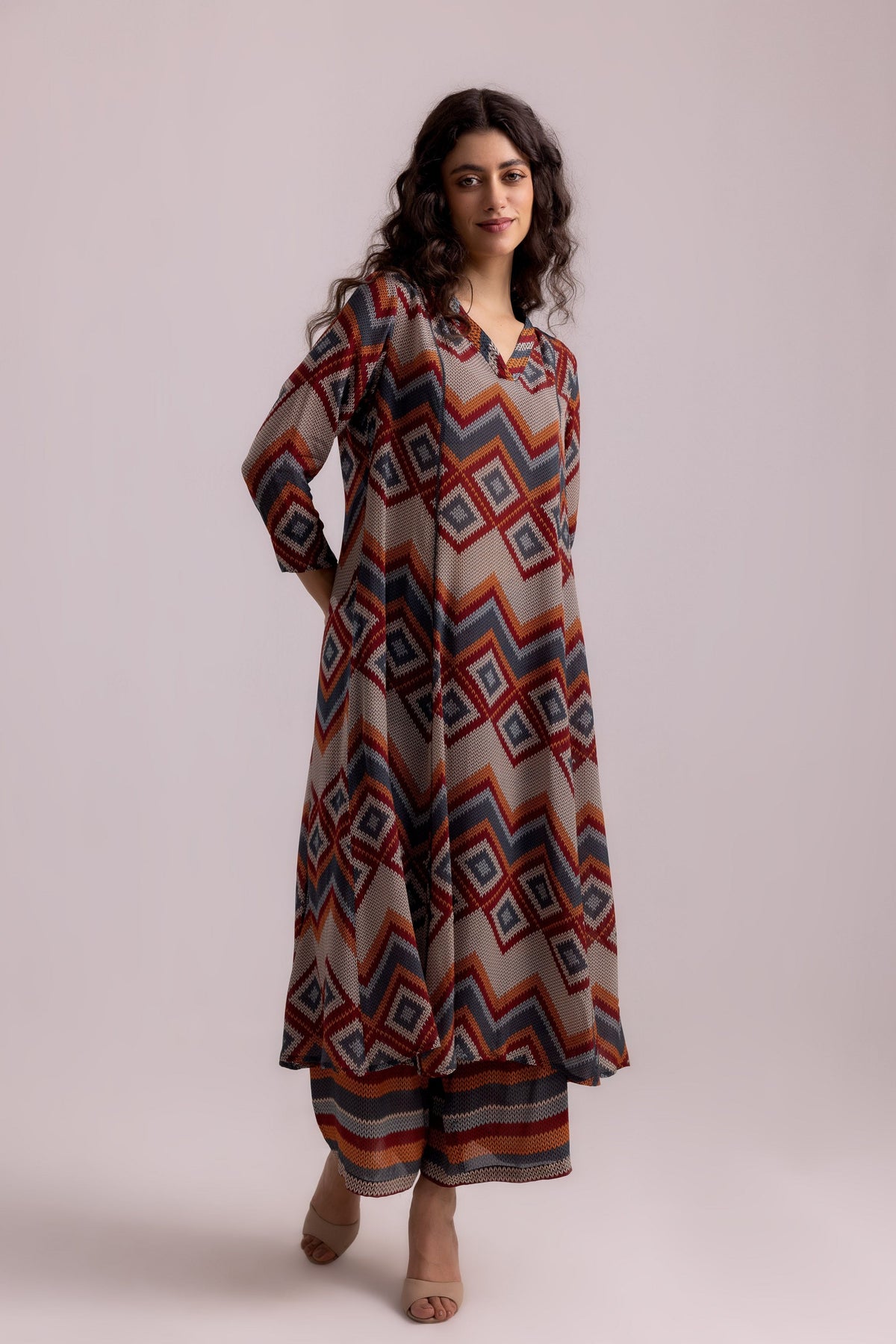 Thea Aztec Beige Kurta