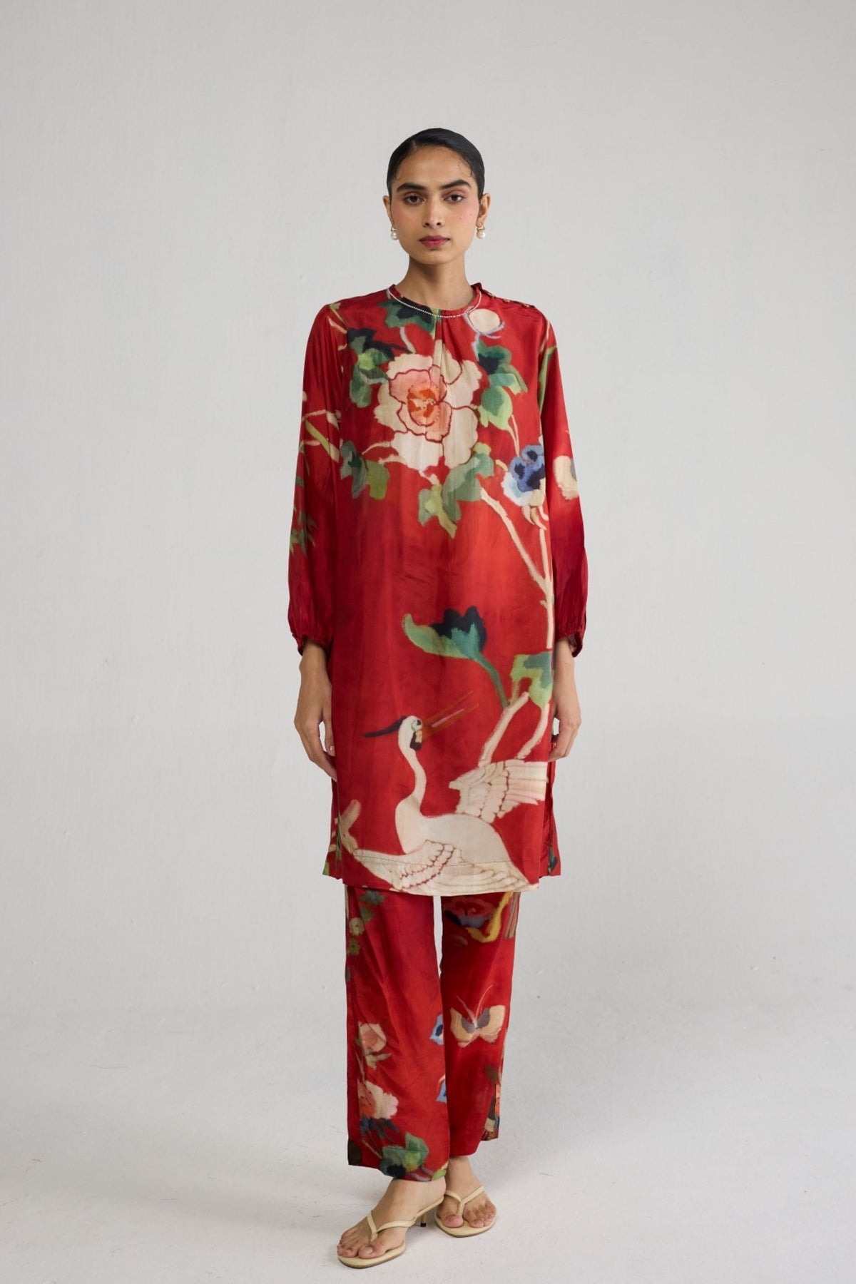 Bara Silk Tunic Set