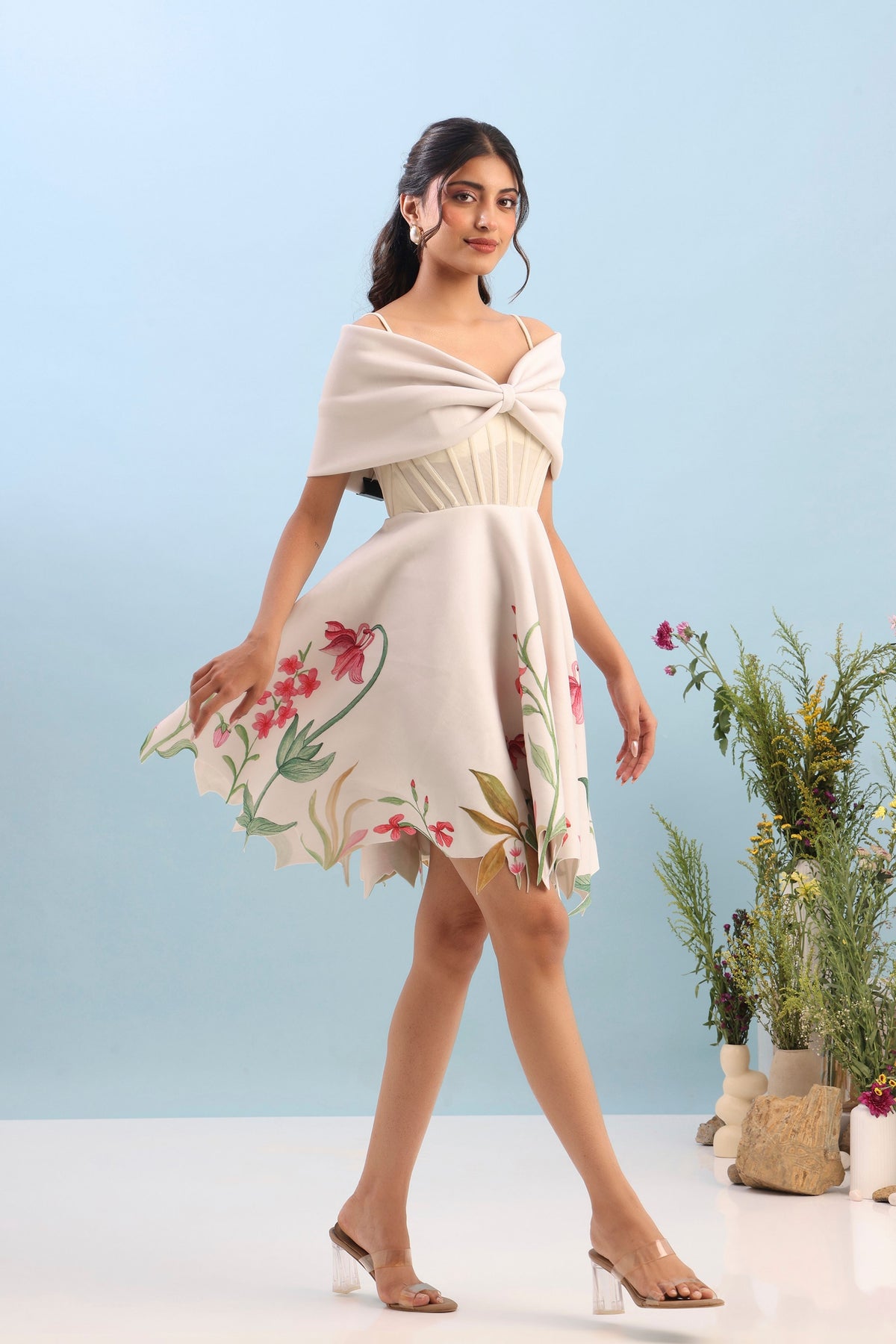 Corset Body Detachable Dress Set