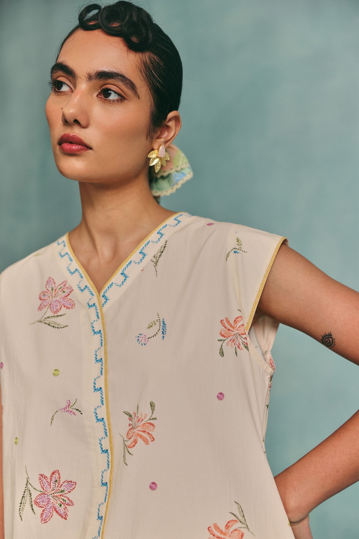 Hibiscus Kurta Set