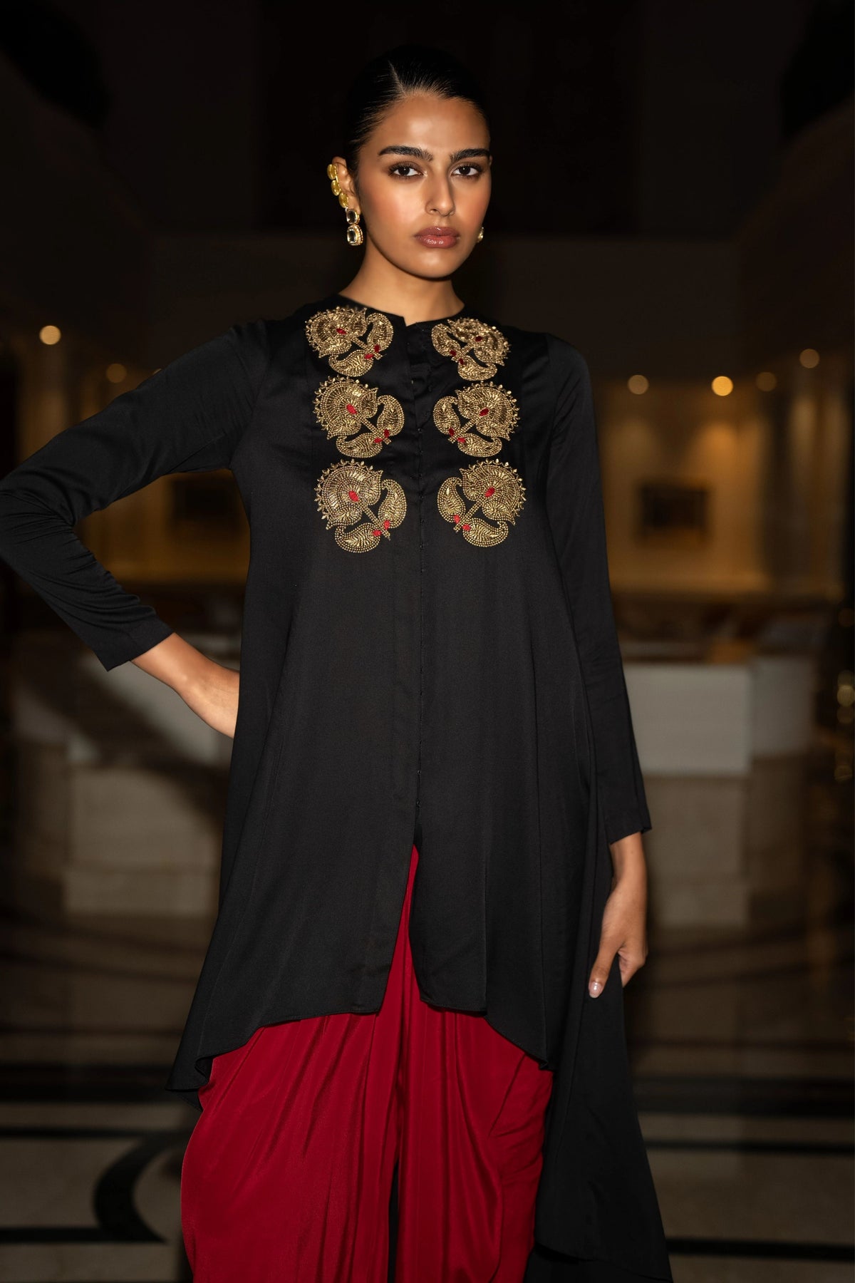 Asymmetric Drape Top