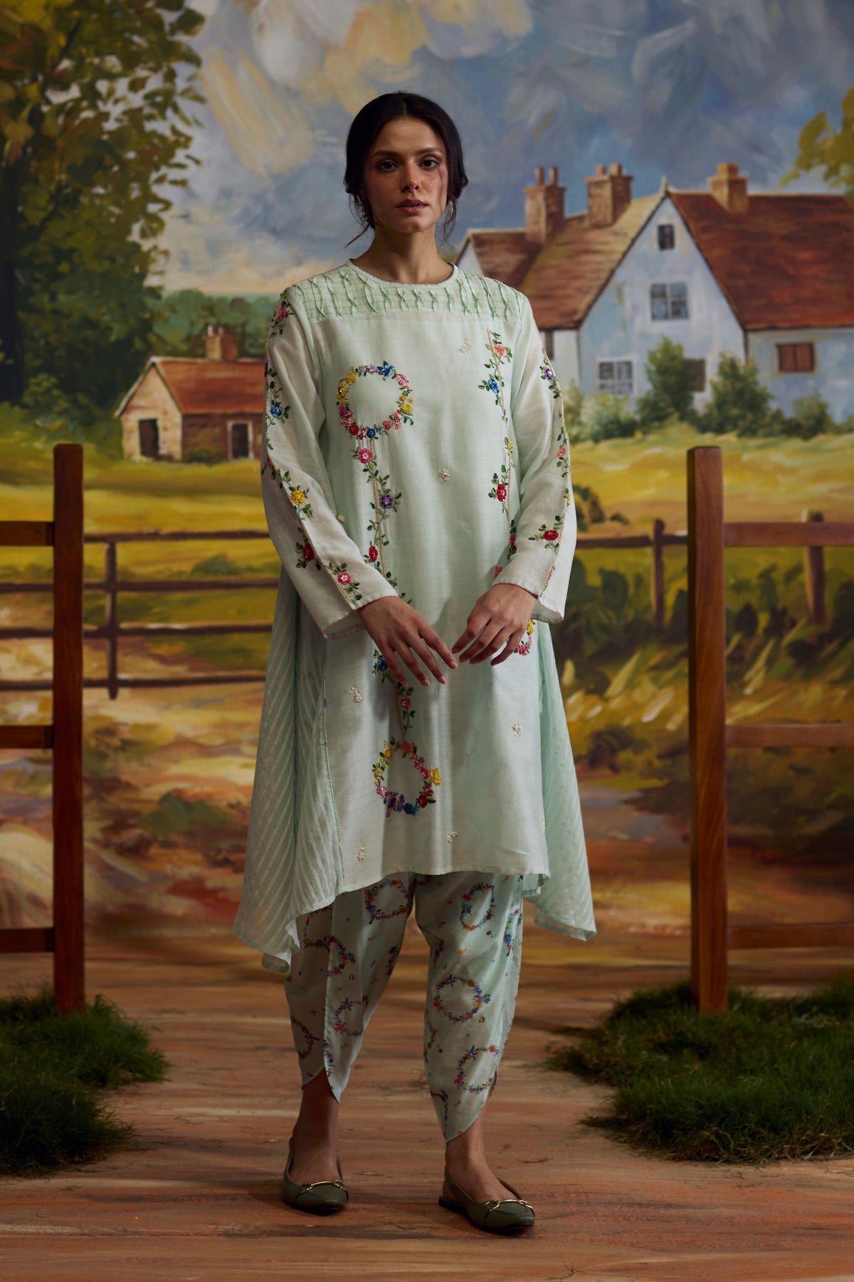 Meadow Smocked Kurta