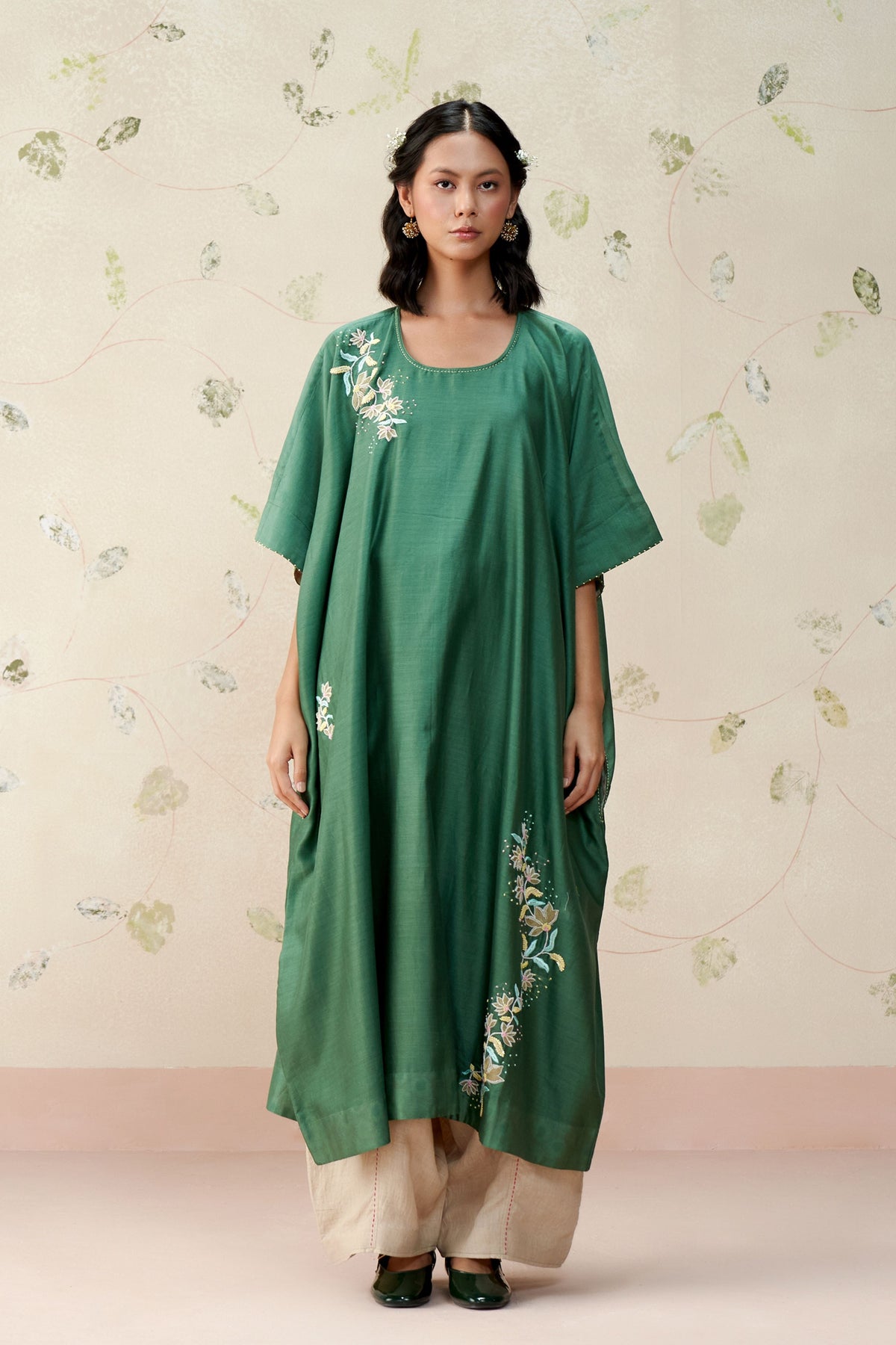 Eve Deep Sea Green Kaftan