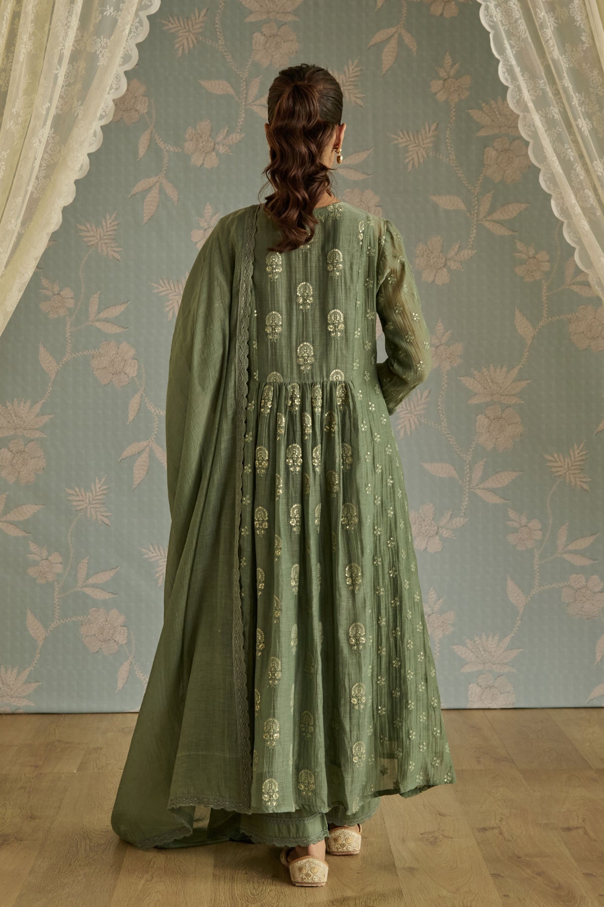 Green Nera Kurta Set