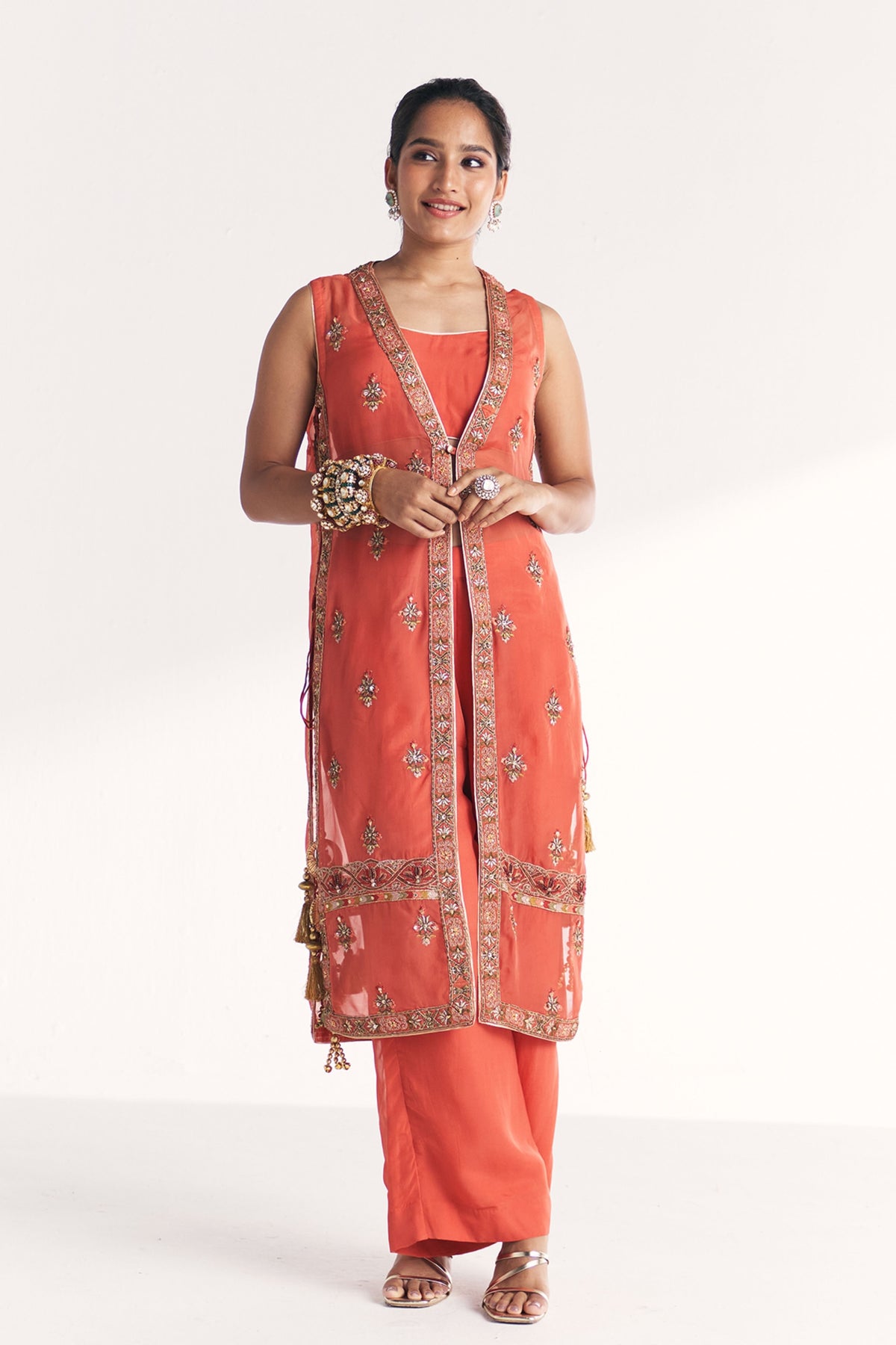 Malang Tangerine Anarkali