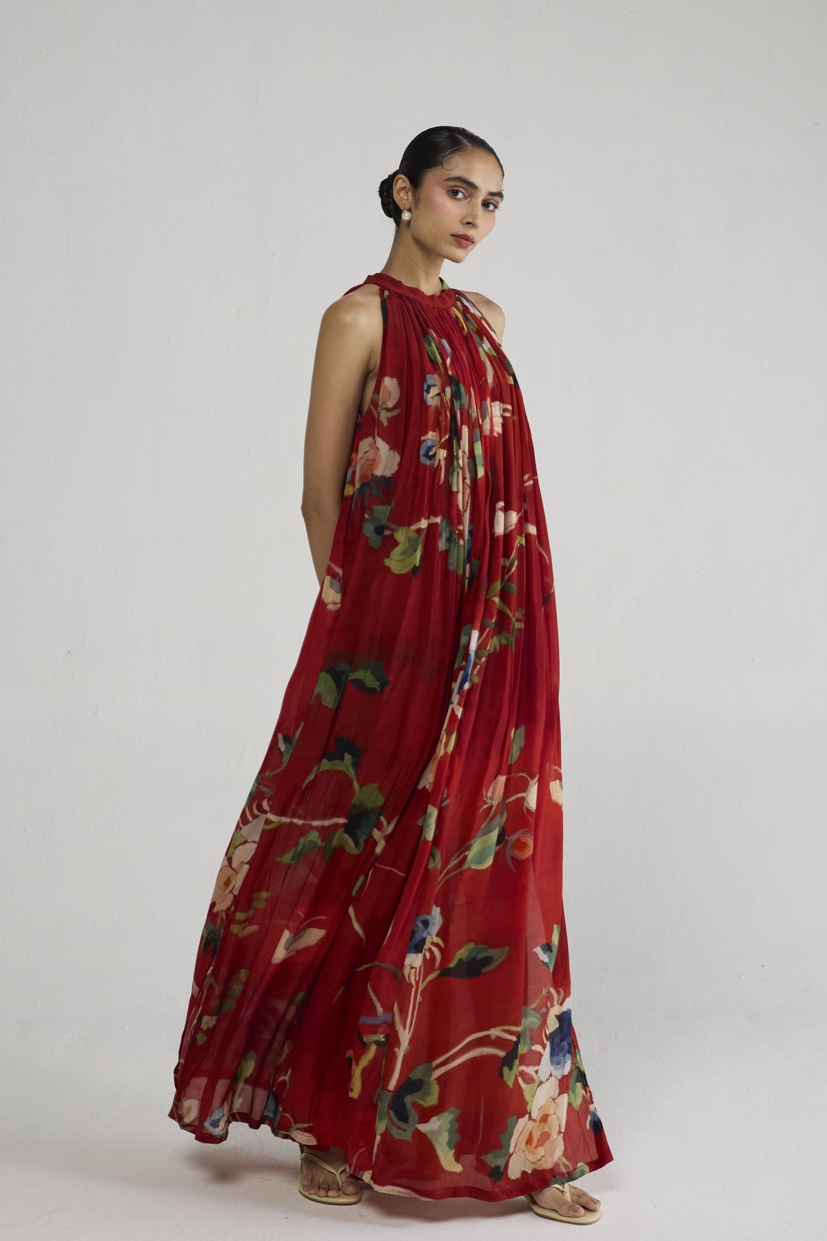 Bara Crepe Halterneck Dress