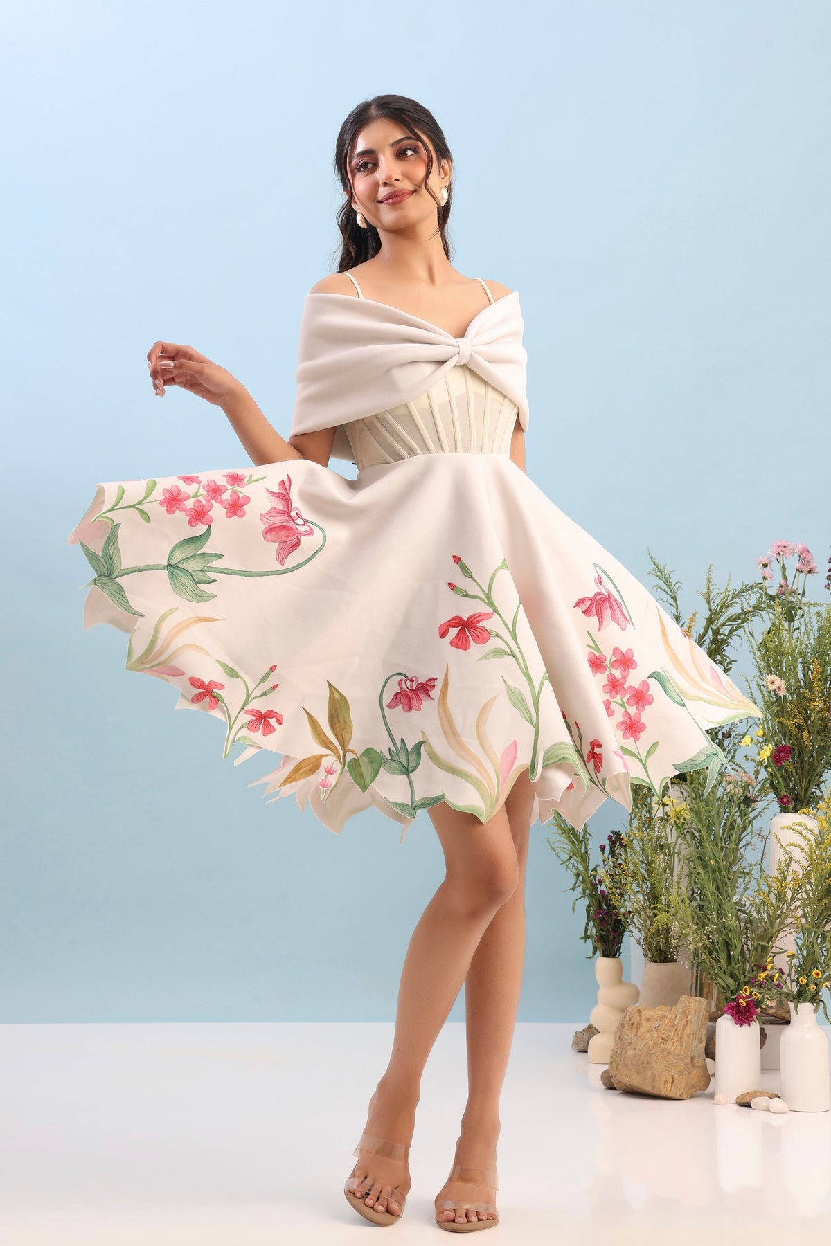 Corset Body Detachable Dress Set