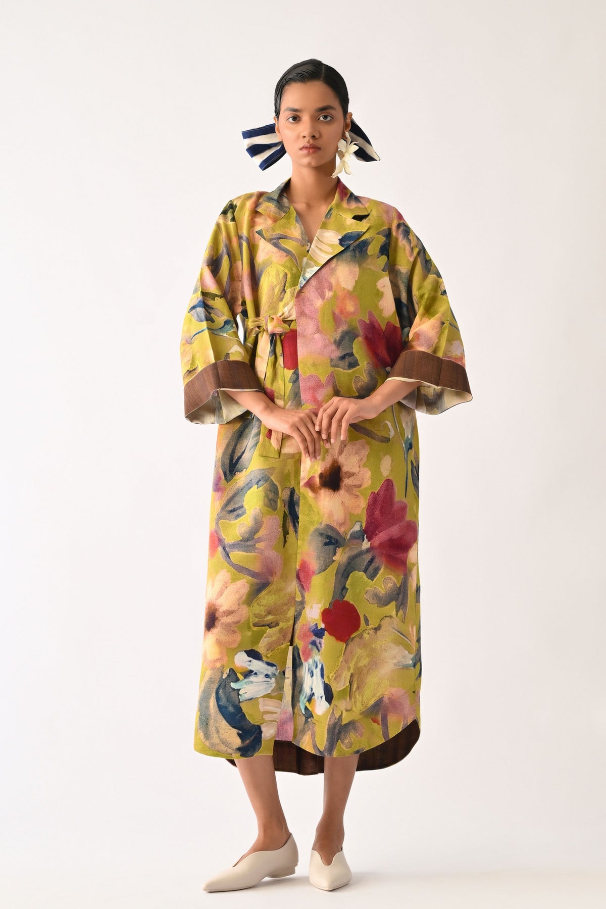Liberty Olive Wrap Dress Set
