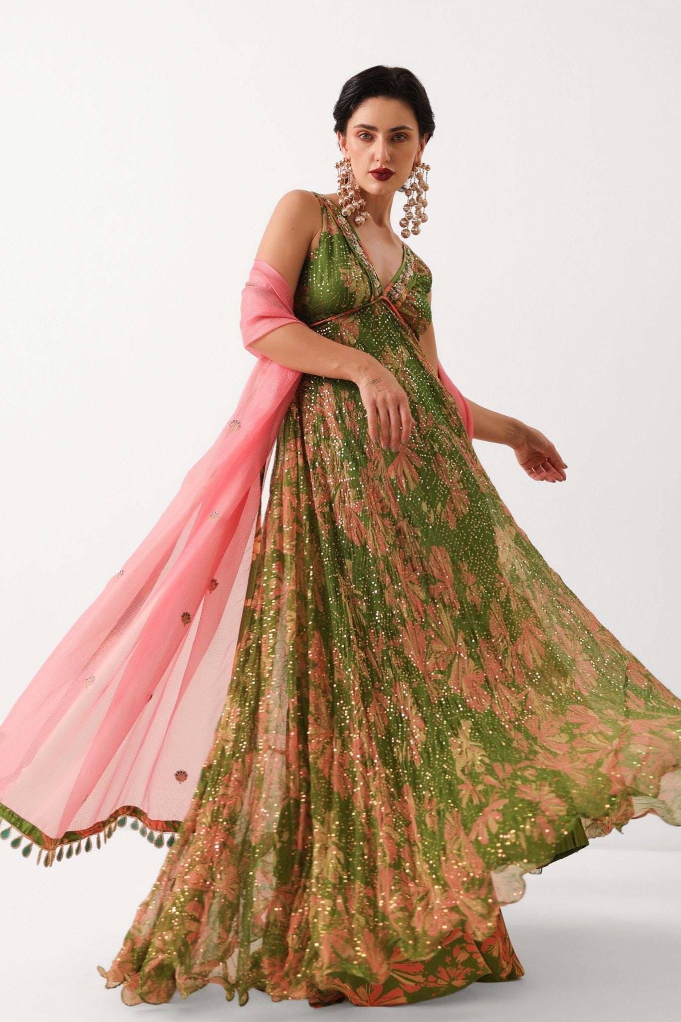 Subo - drishti Anarkali Set - Pallavi Jaipur - Elahe