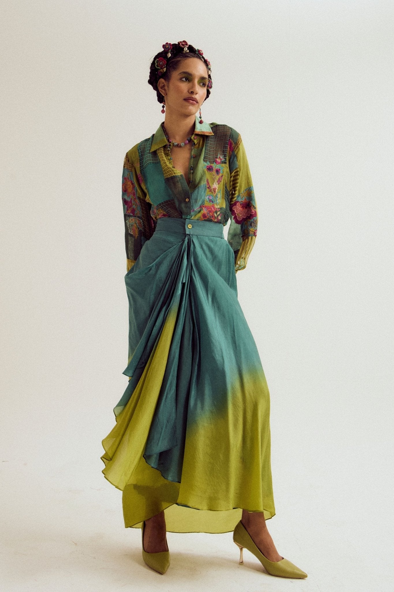 Turq Vinca Skirt - Capisvirleo - Elahe