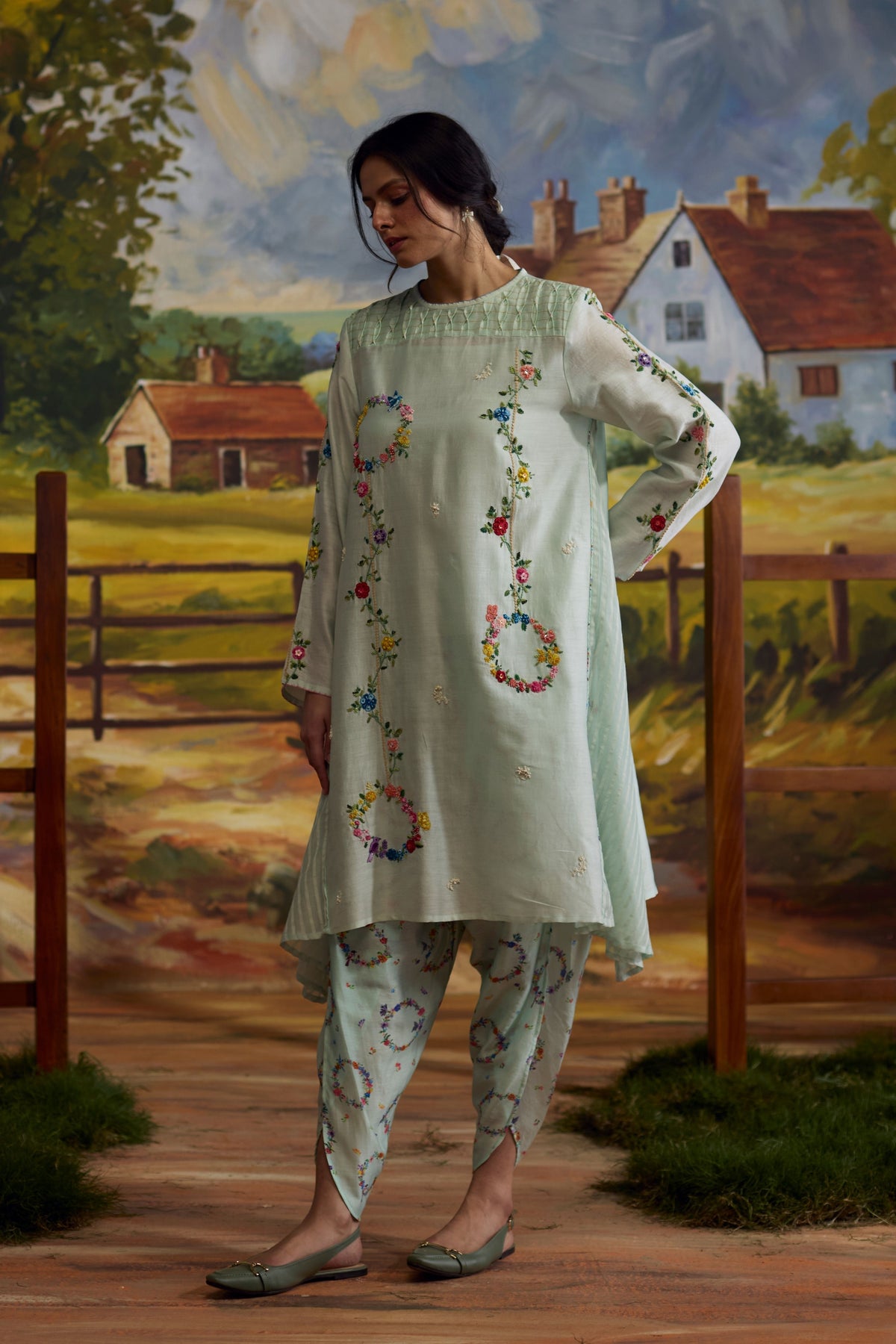 Meadow Smocked Kurta