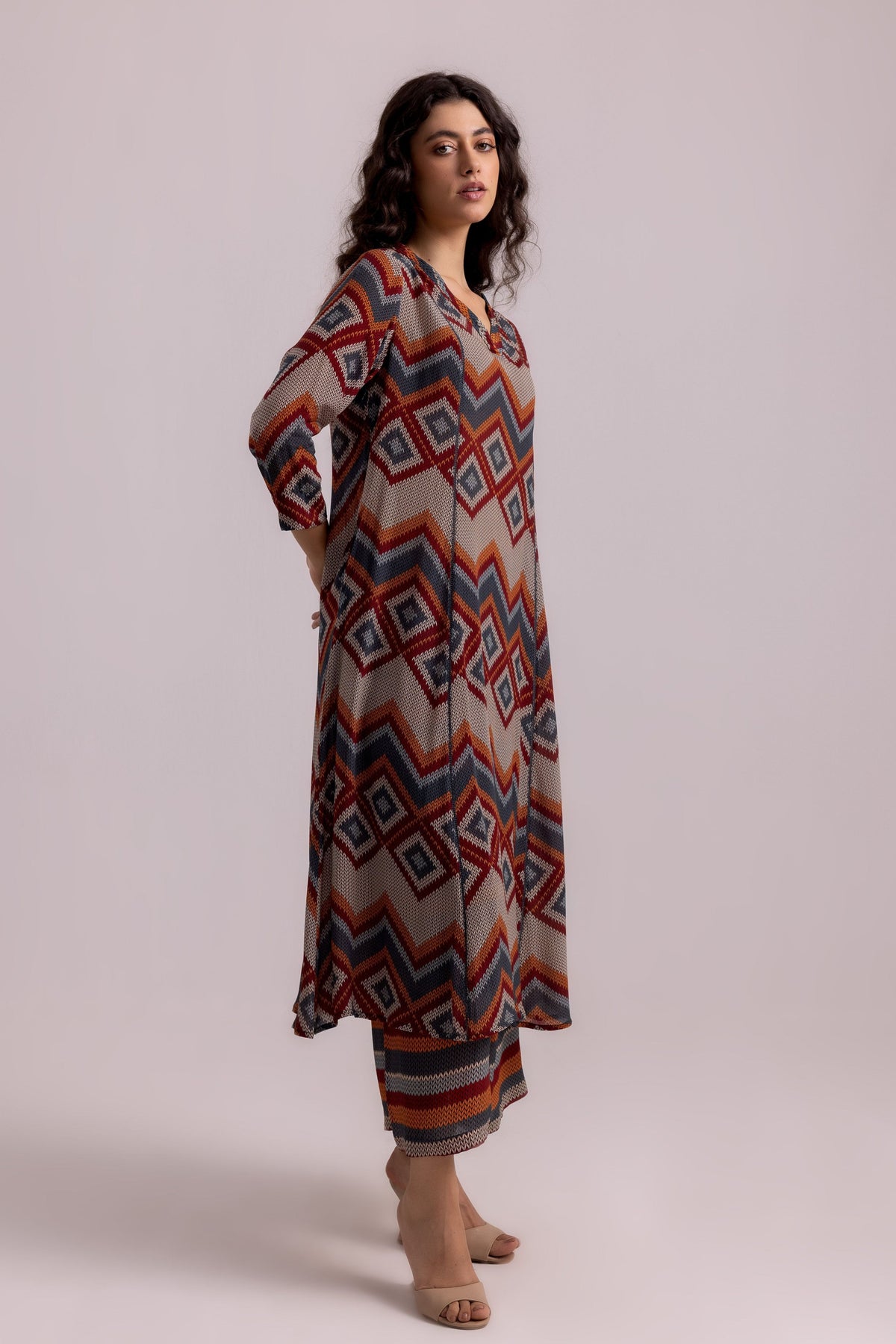 Thea Aztec Beige Kurta