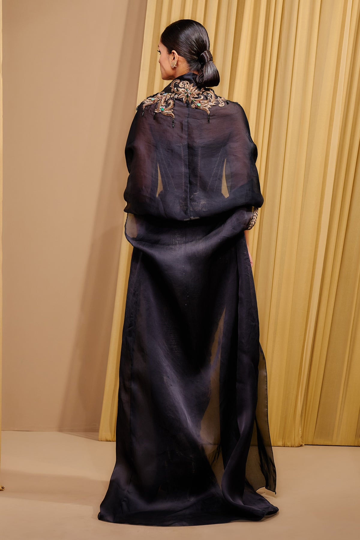 Corset, Drape And Cape Co-ord Set