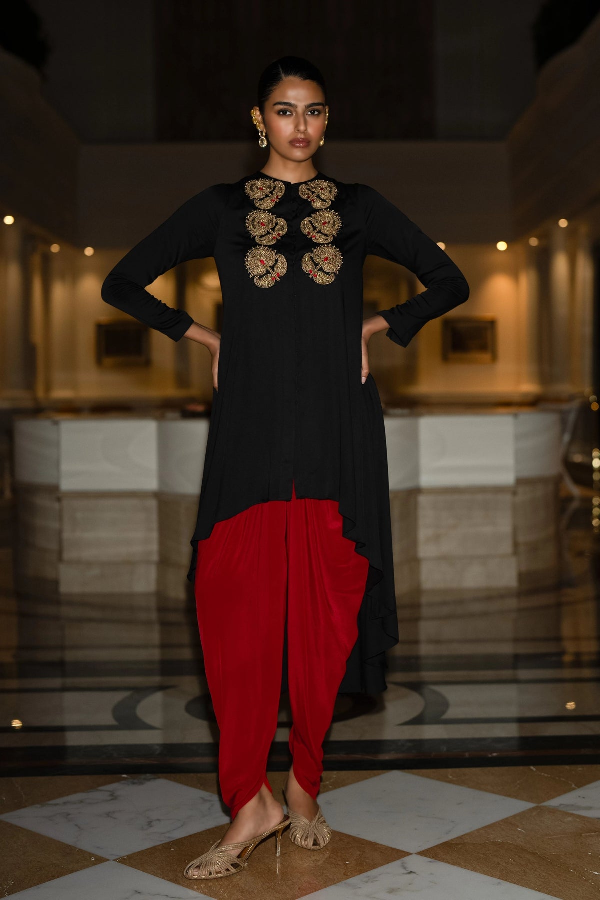 Asymmetric Drape Top