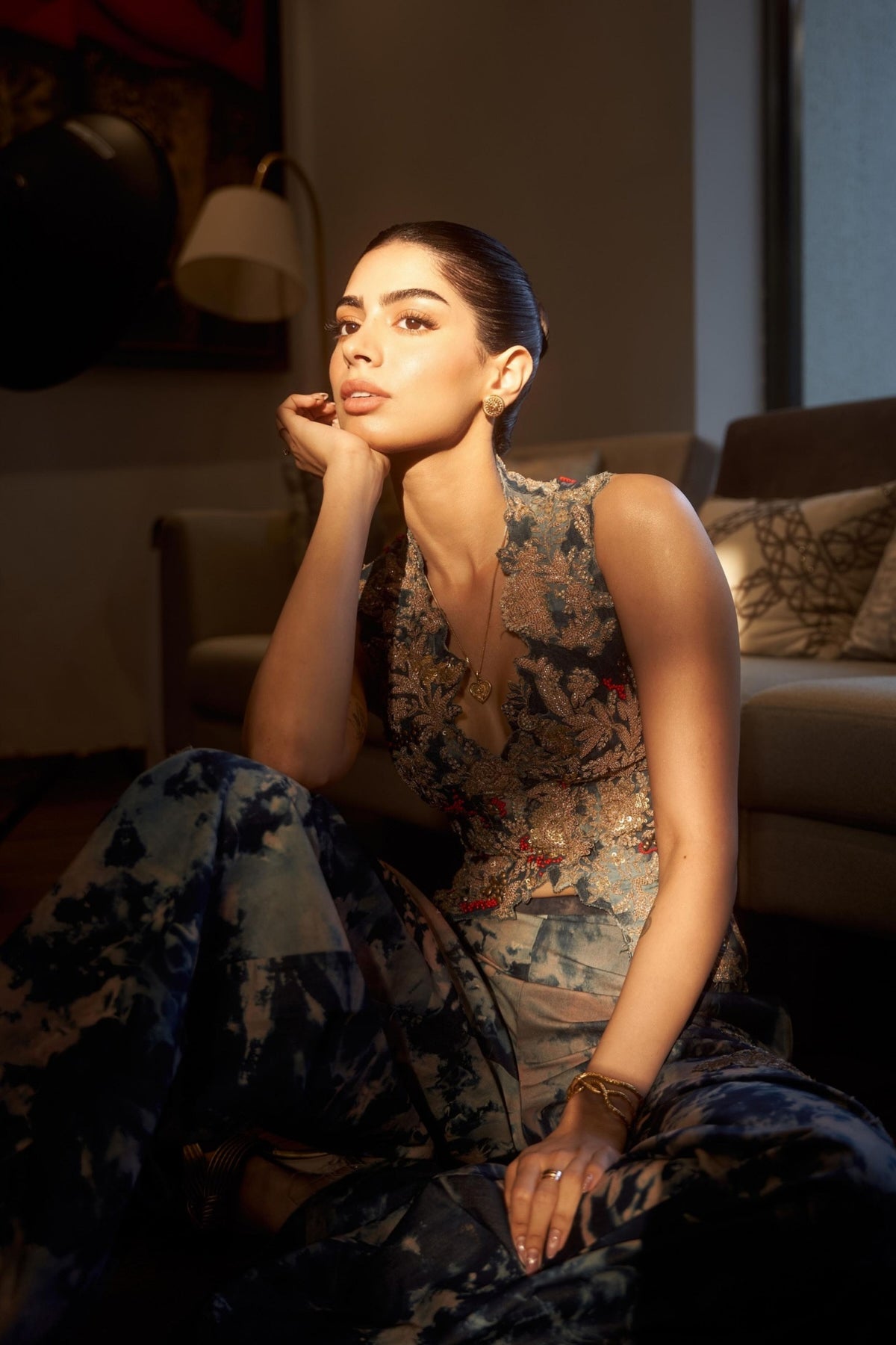 Khushi Kapoor in AK OK by Anamika Khanna