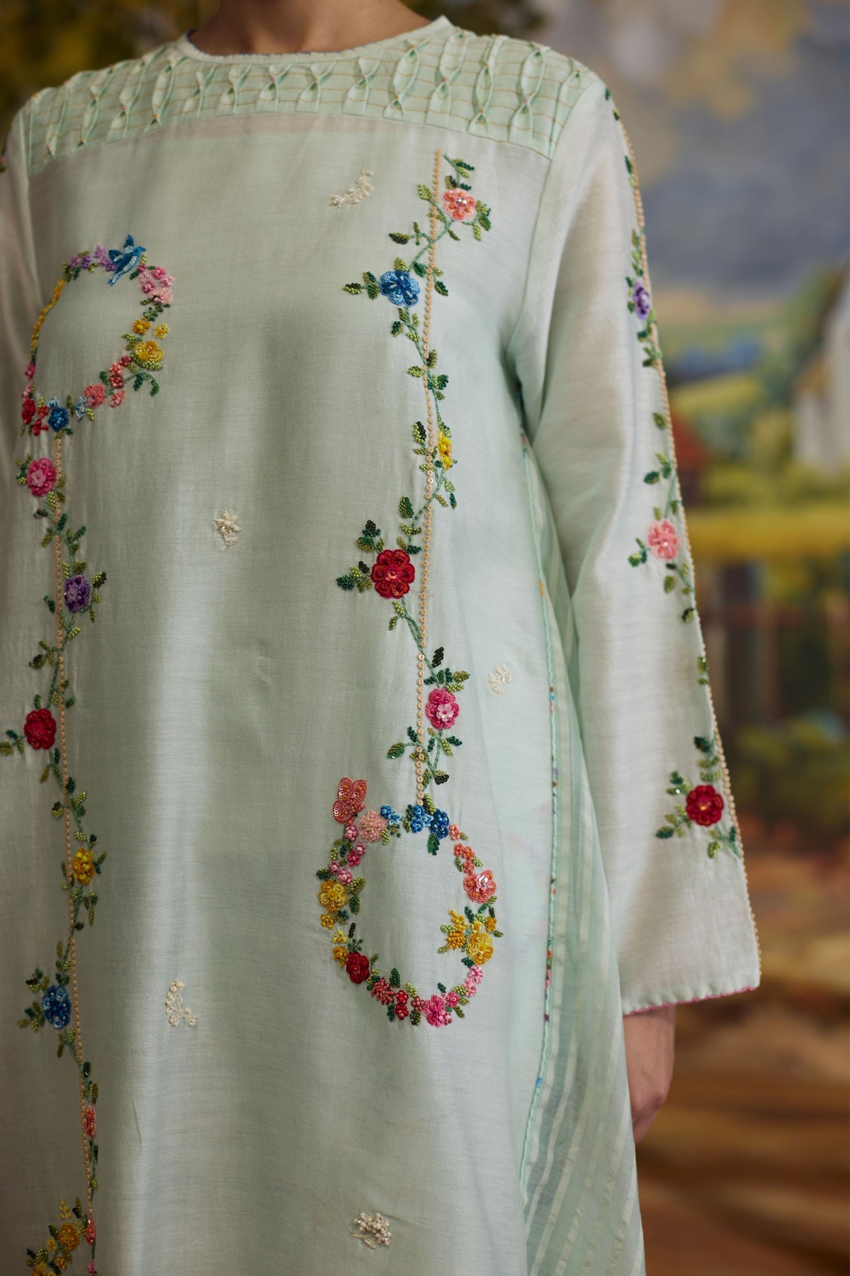 Meadow Smocked Kurta