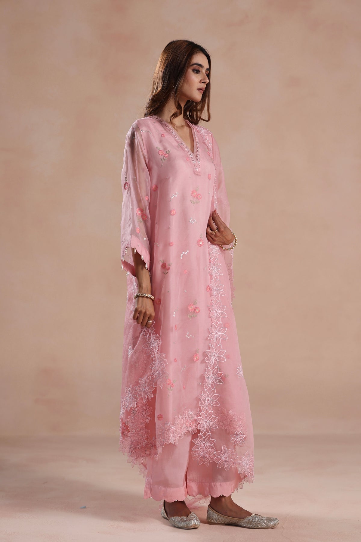 Sareena Pink Kurta Set