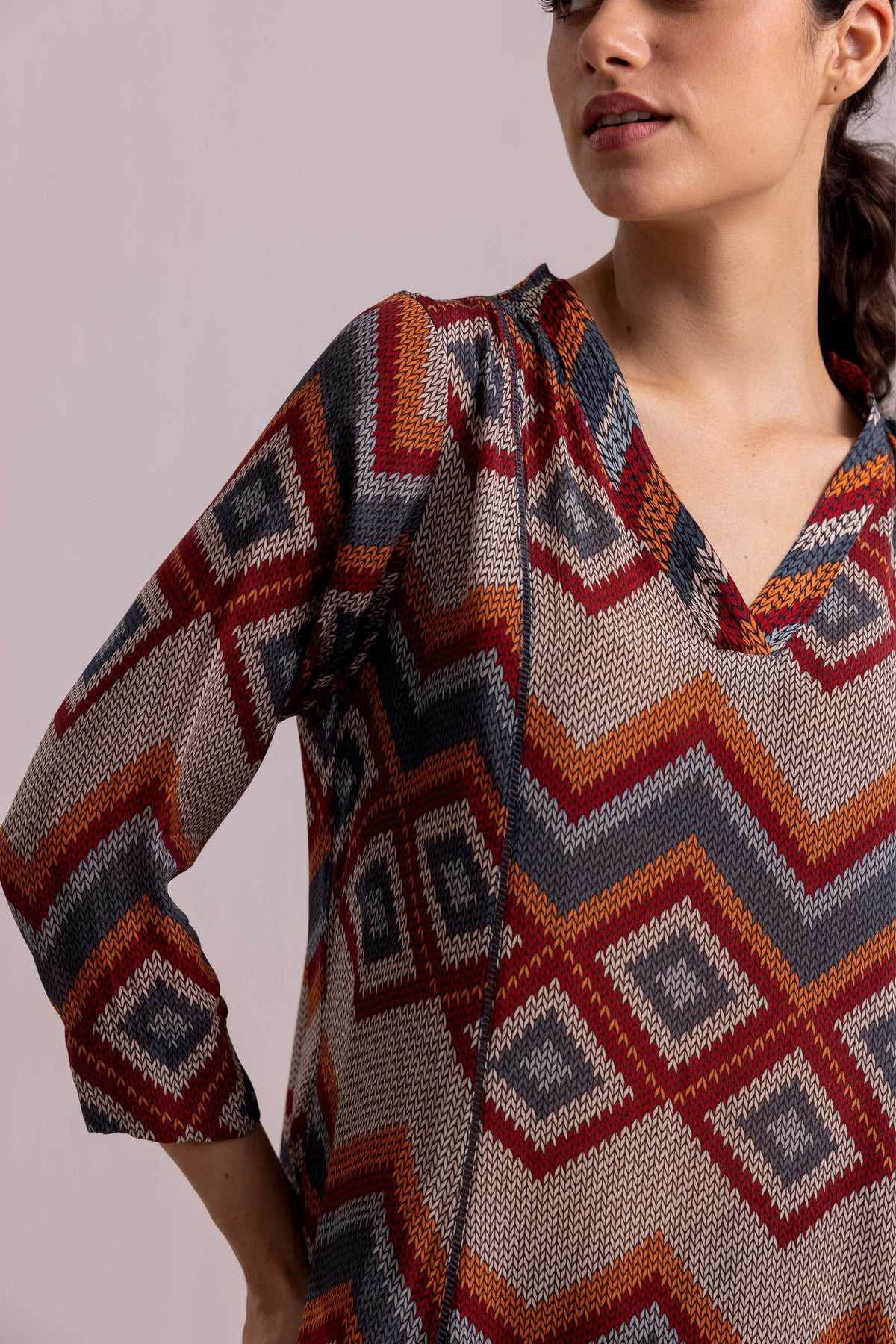 Thea Aztec Beige Kurta
