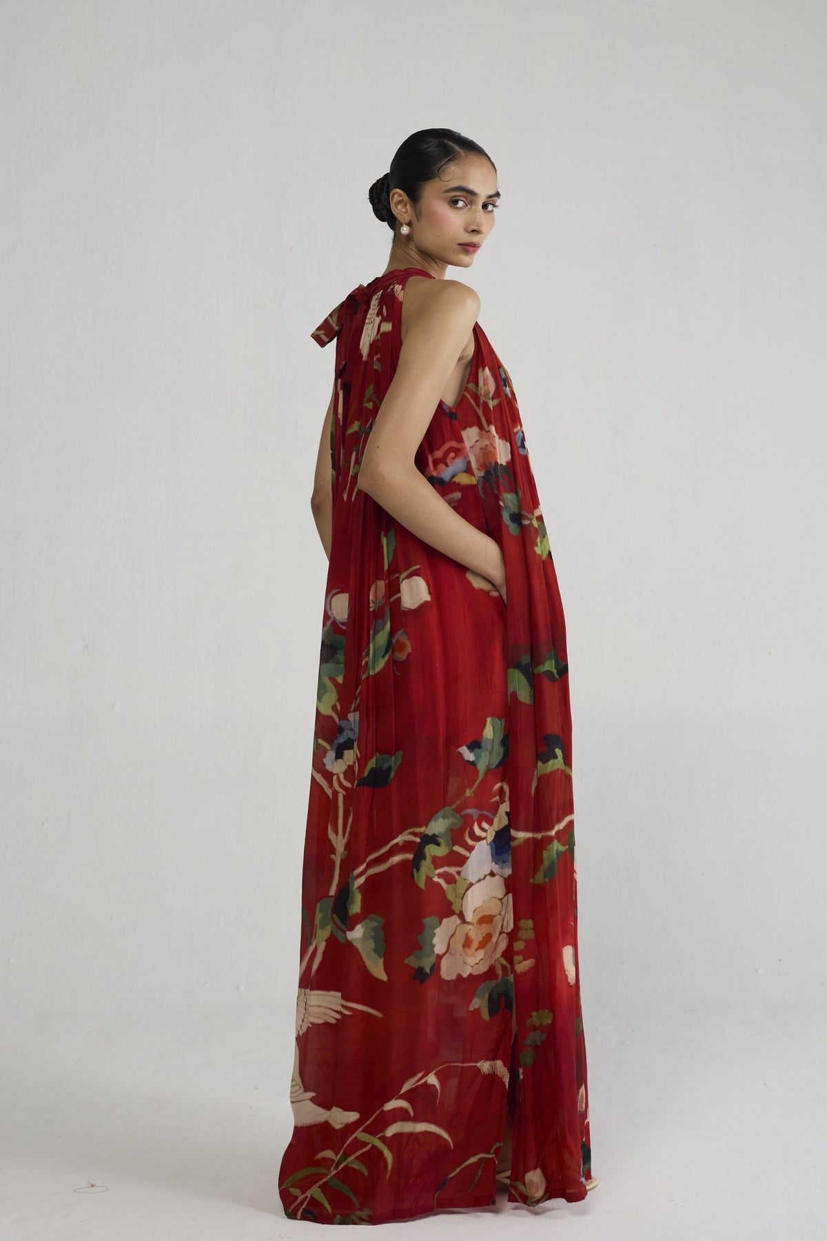 Bara Crepe Halterneck Dress