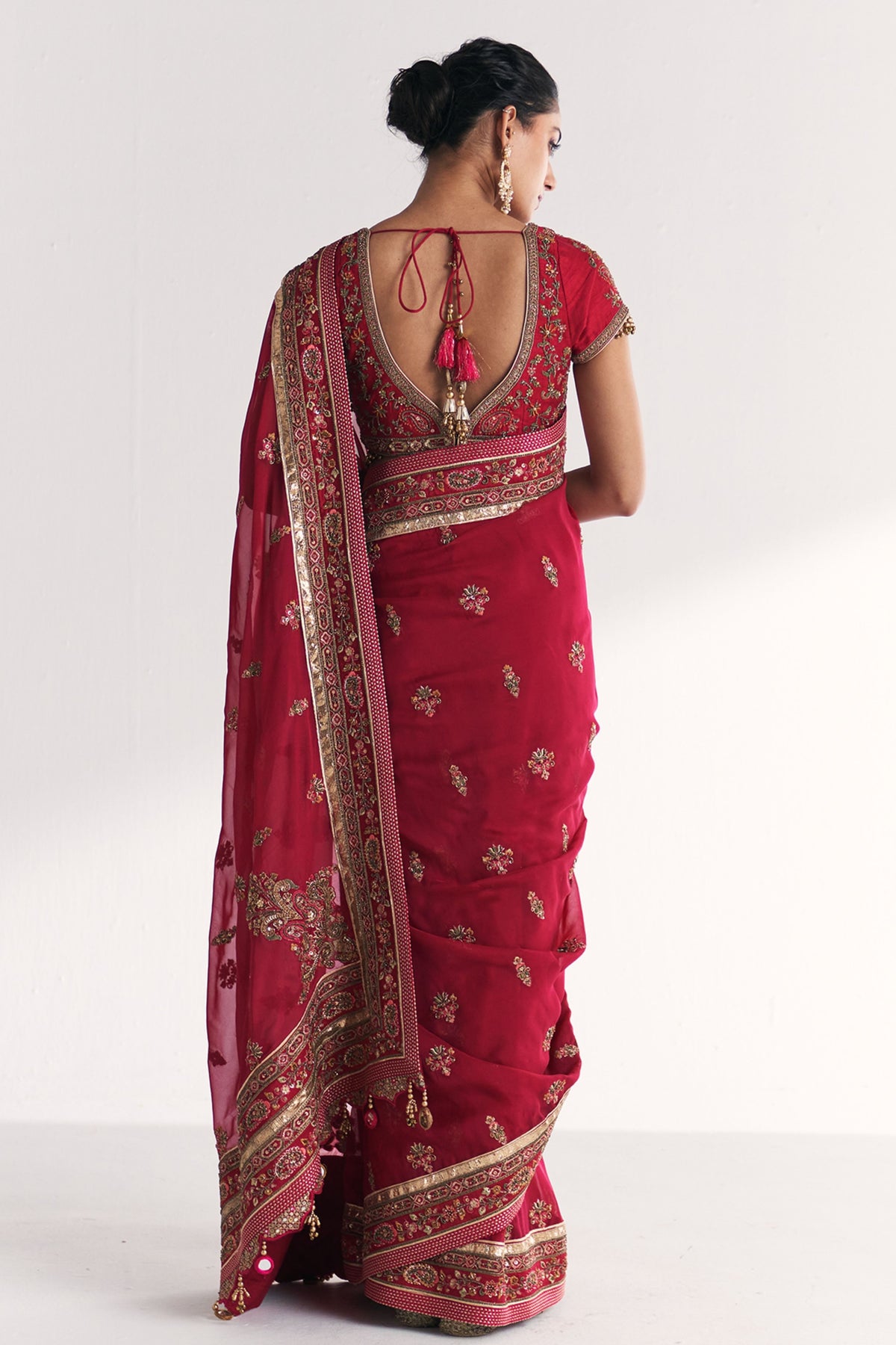 Gauri Magenta Pink Saree