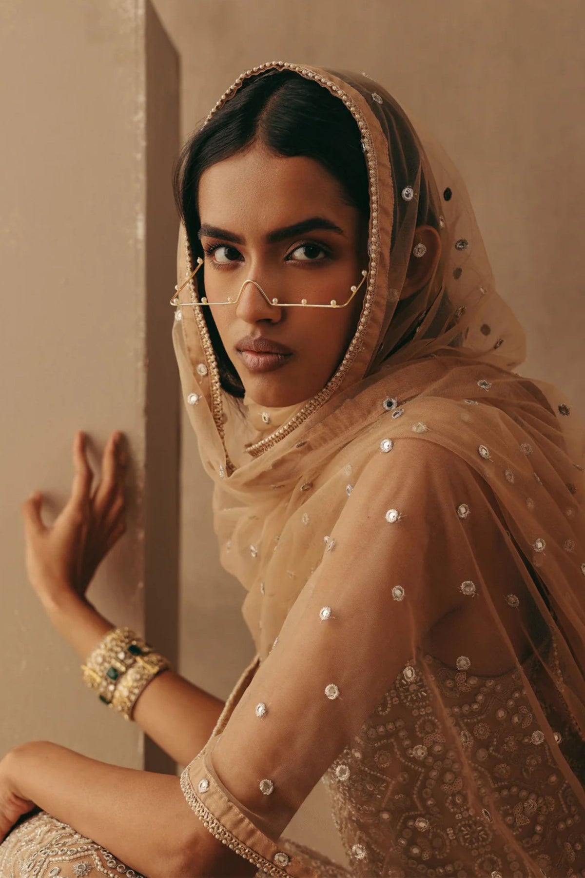 Peach Spread Dupatta