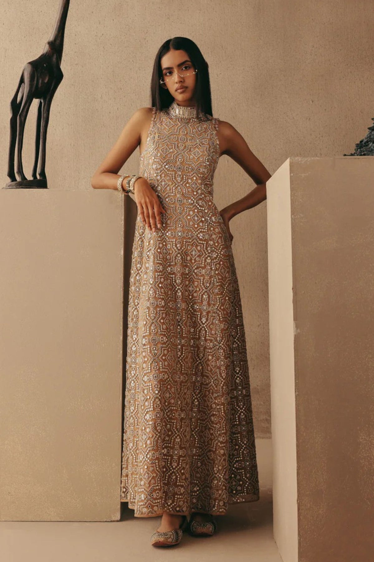 Peach Spread Dupatta