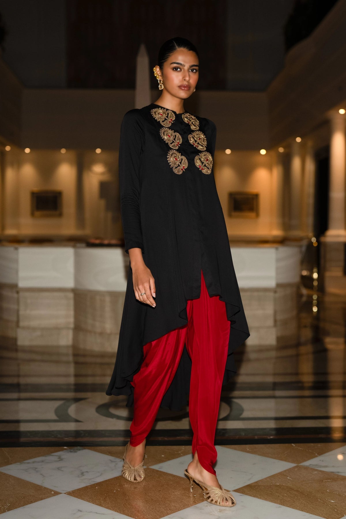 Asymmetric Drape Top