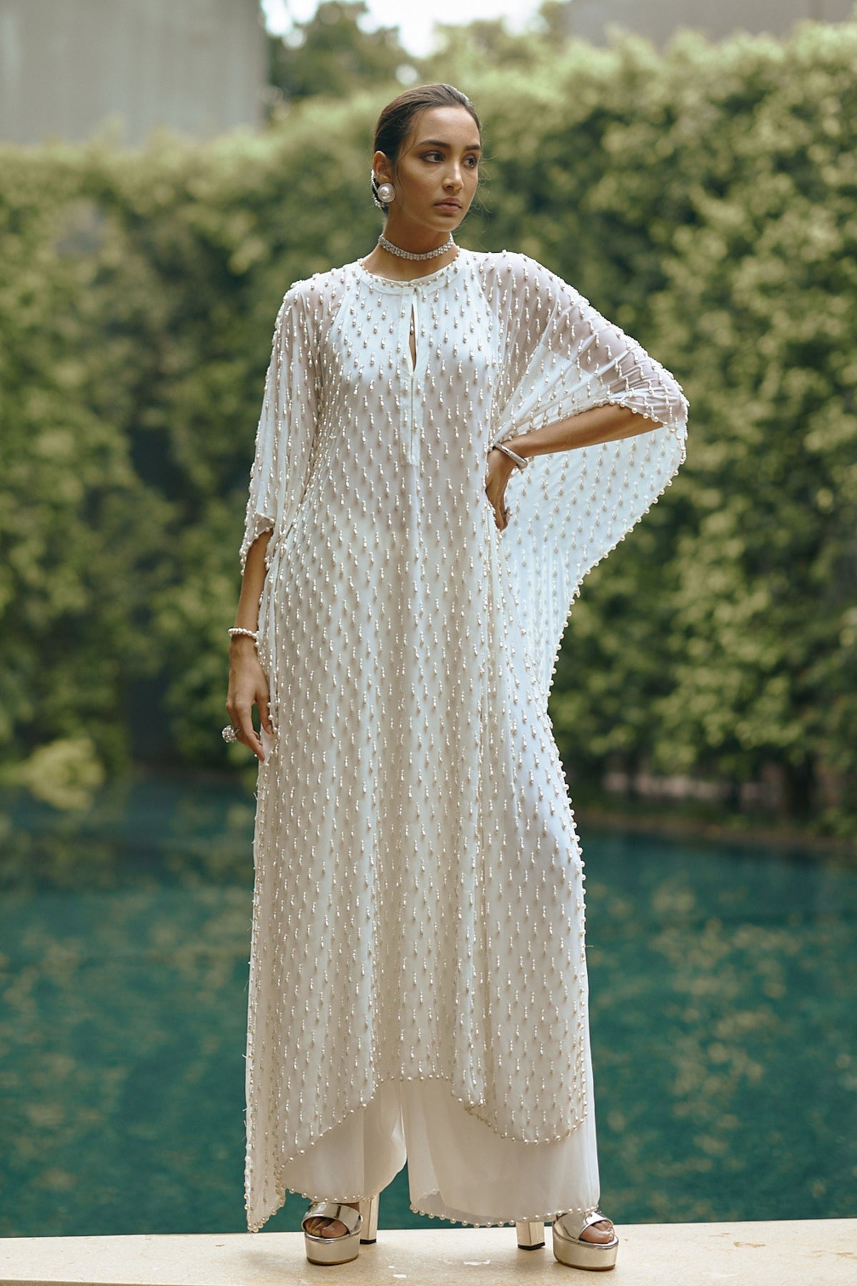 Pearl Drop Kaftaan Set