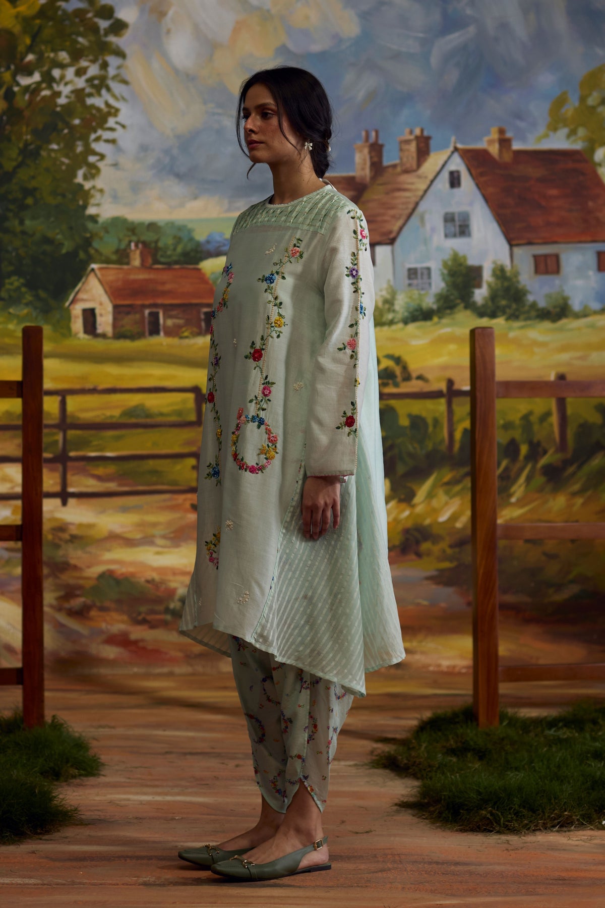 Meadow Smocked Kurta