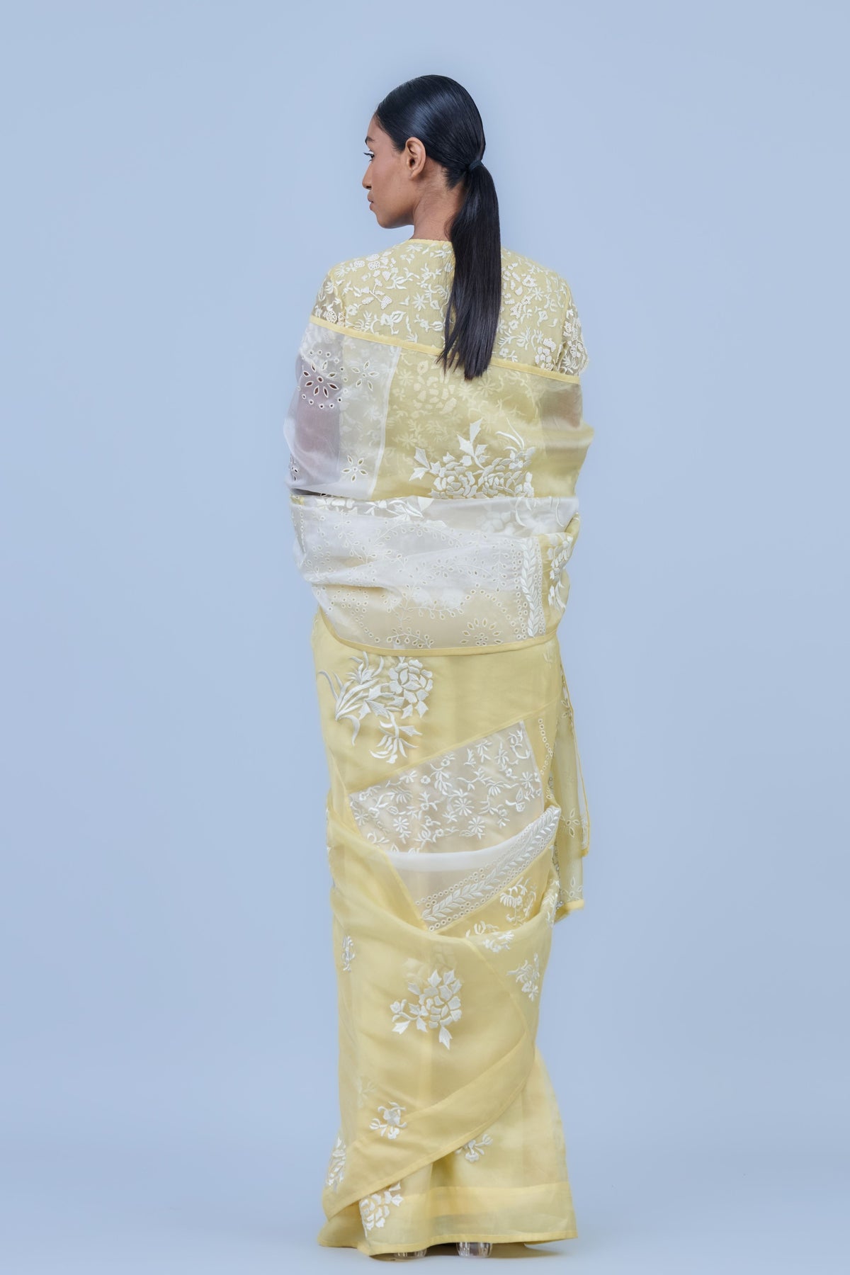 Yellow Silk Organza Blouse