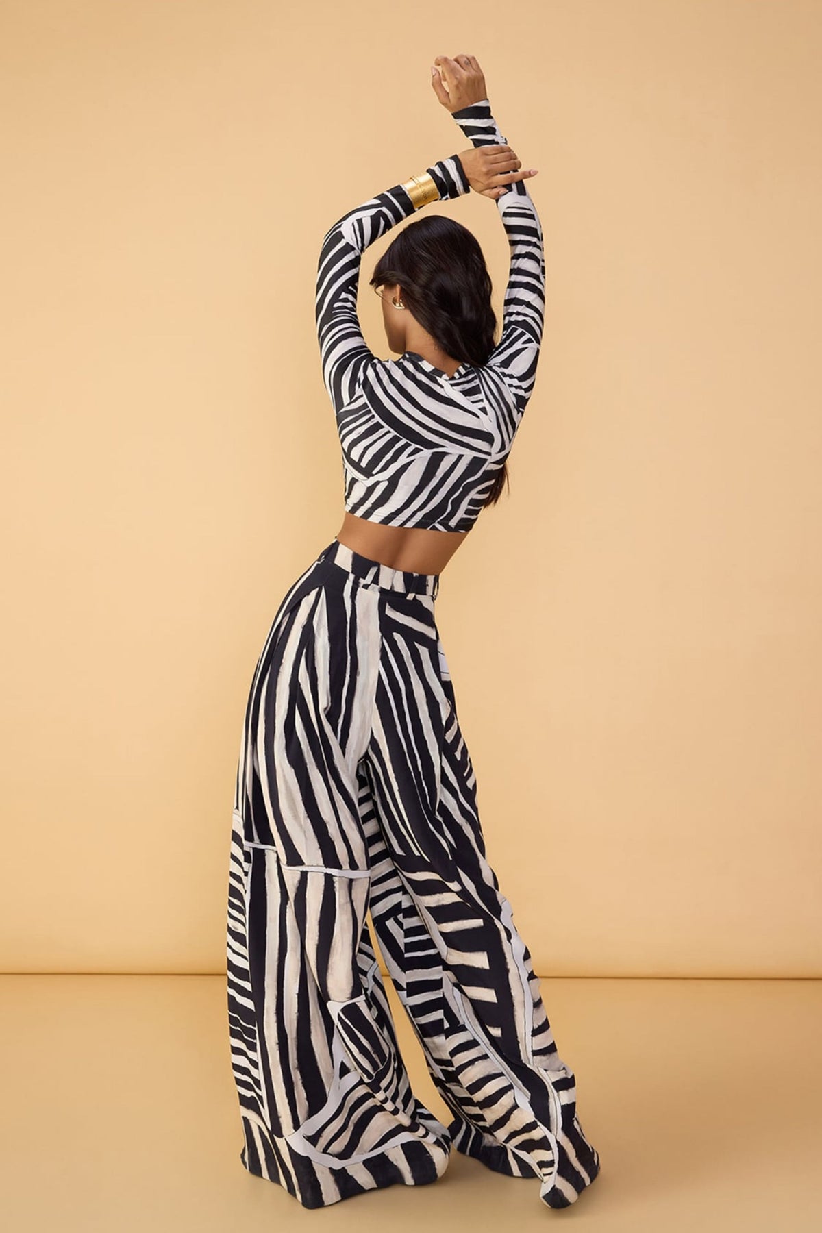Black White Stripe Gigi Blouse