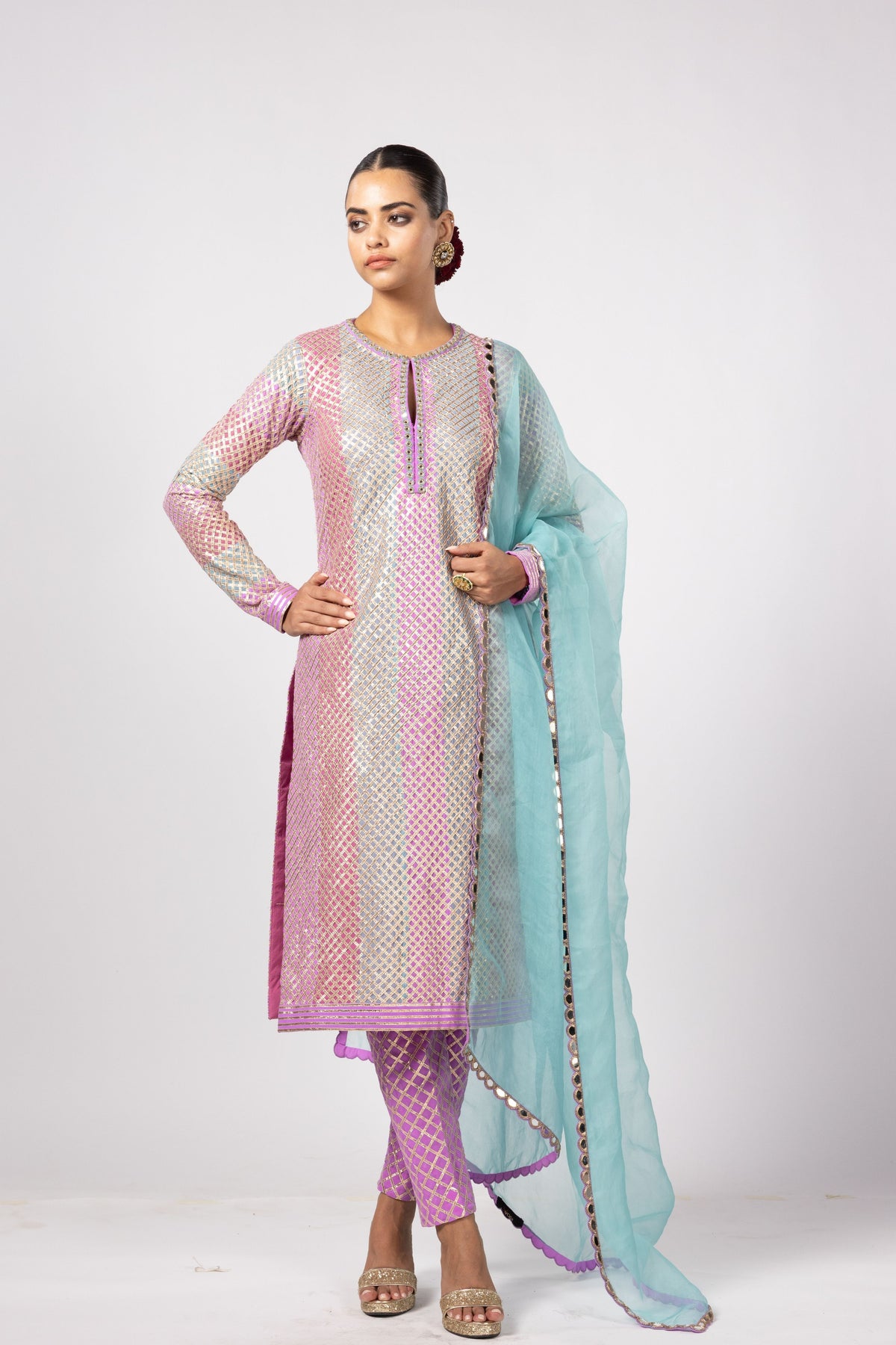 Aqua Multicolor Kurta Set