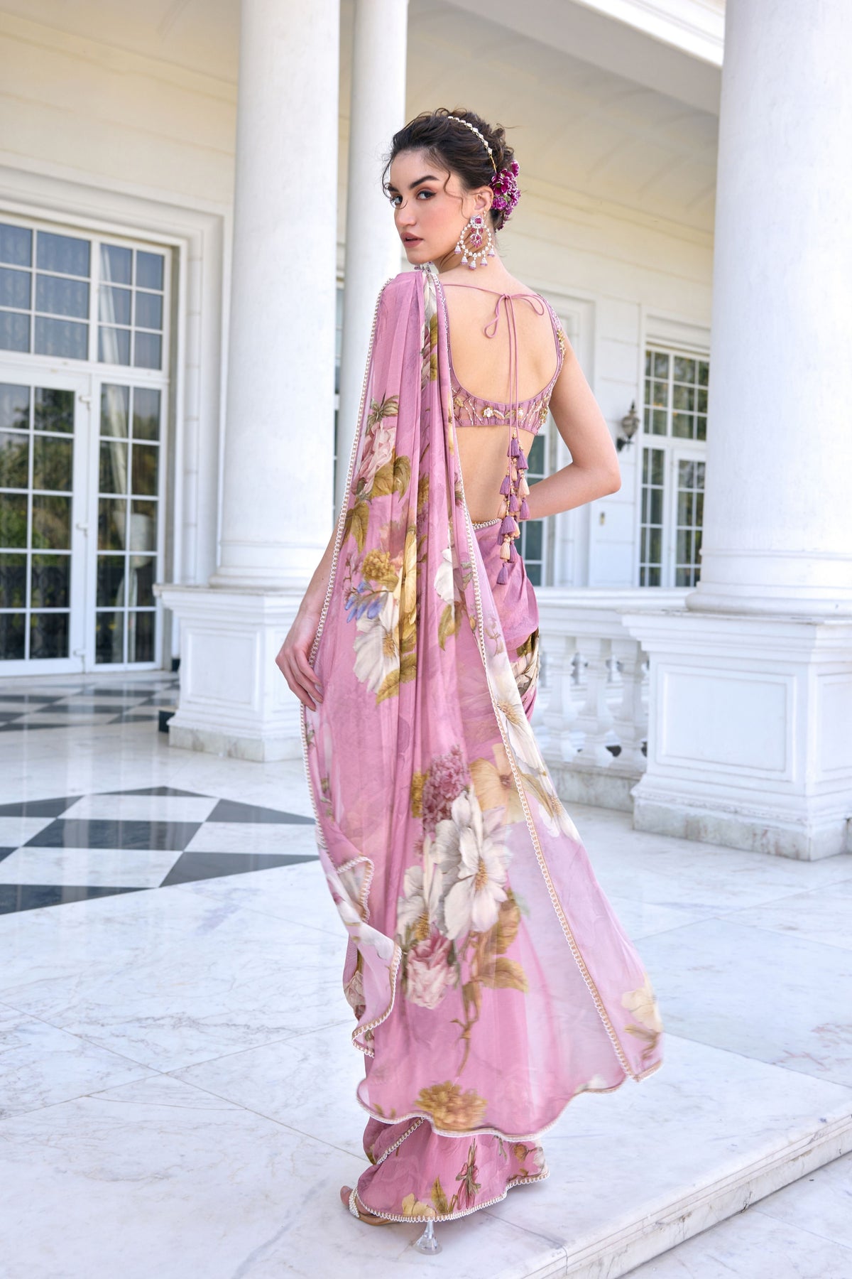 Keisha Draped Saree Set