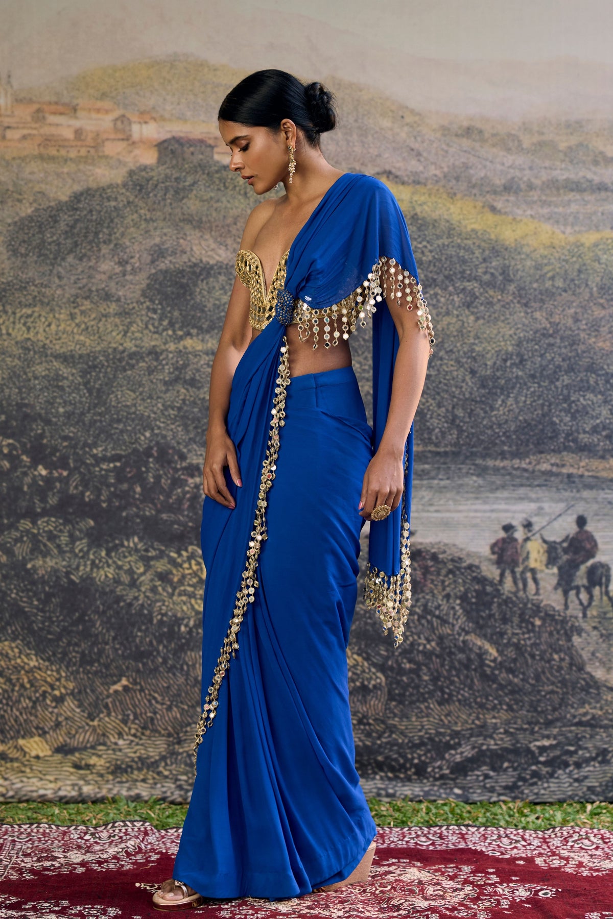 Neelanjana Mirror Saree Set